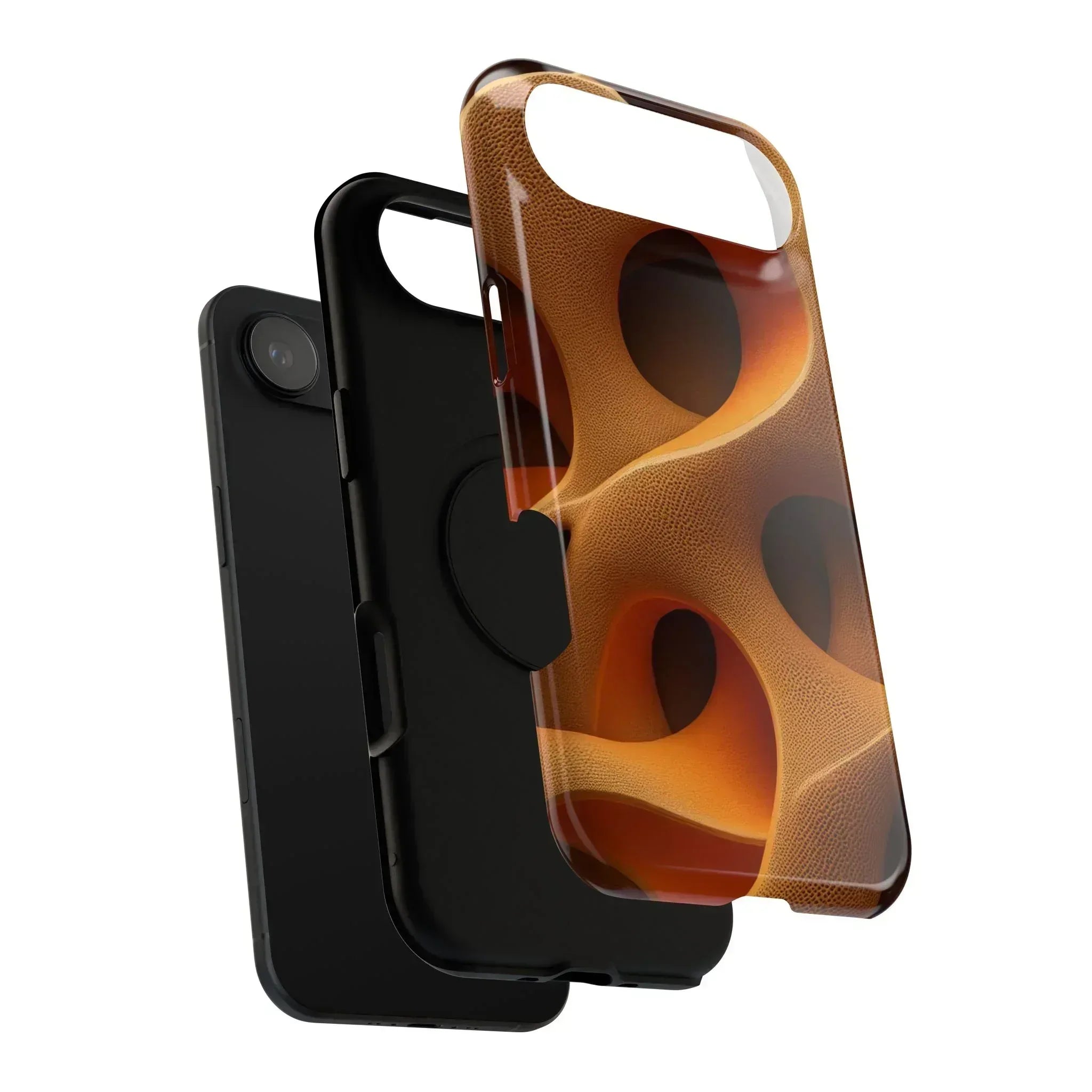 Amber Flow Phone Case for iPhone 11-17 and Galaxy S21-S22 - KARARMDESIGN
