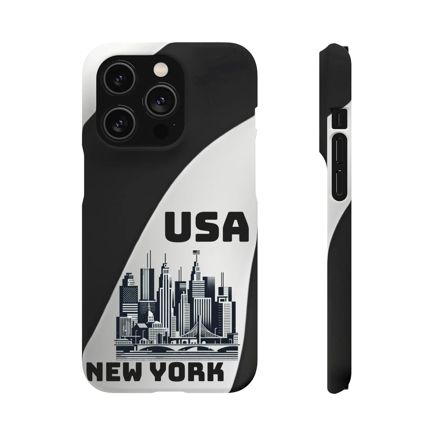 Monochrome New York City Skyline Phone Case for iPhone, Galaxy & Pixel - KarArmDesign