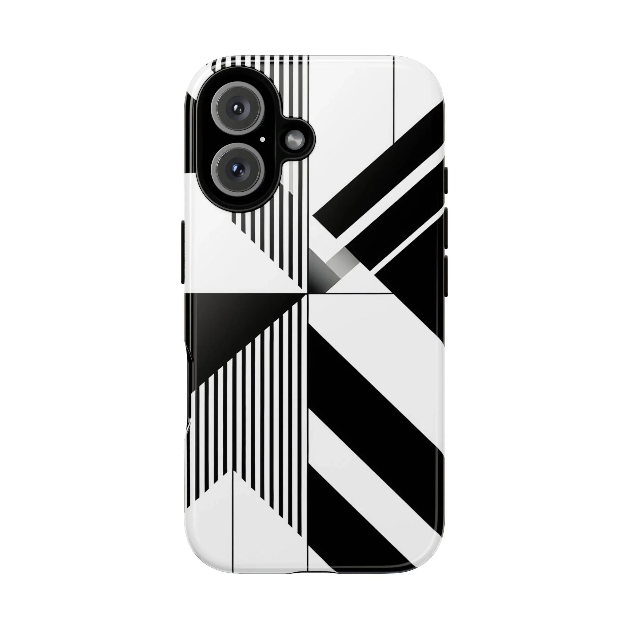 Monochrome Tough Phone Case for iPhone 11-16 and Galaxy S20–S25 - KARARMDESIGN