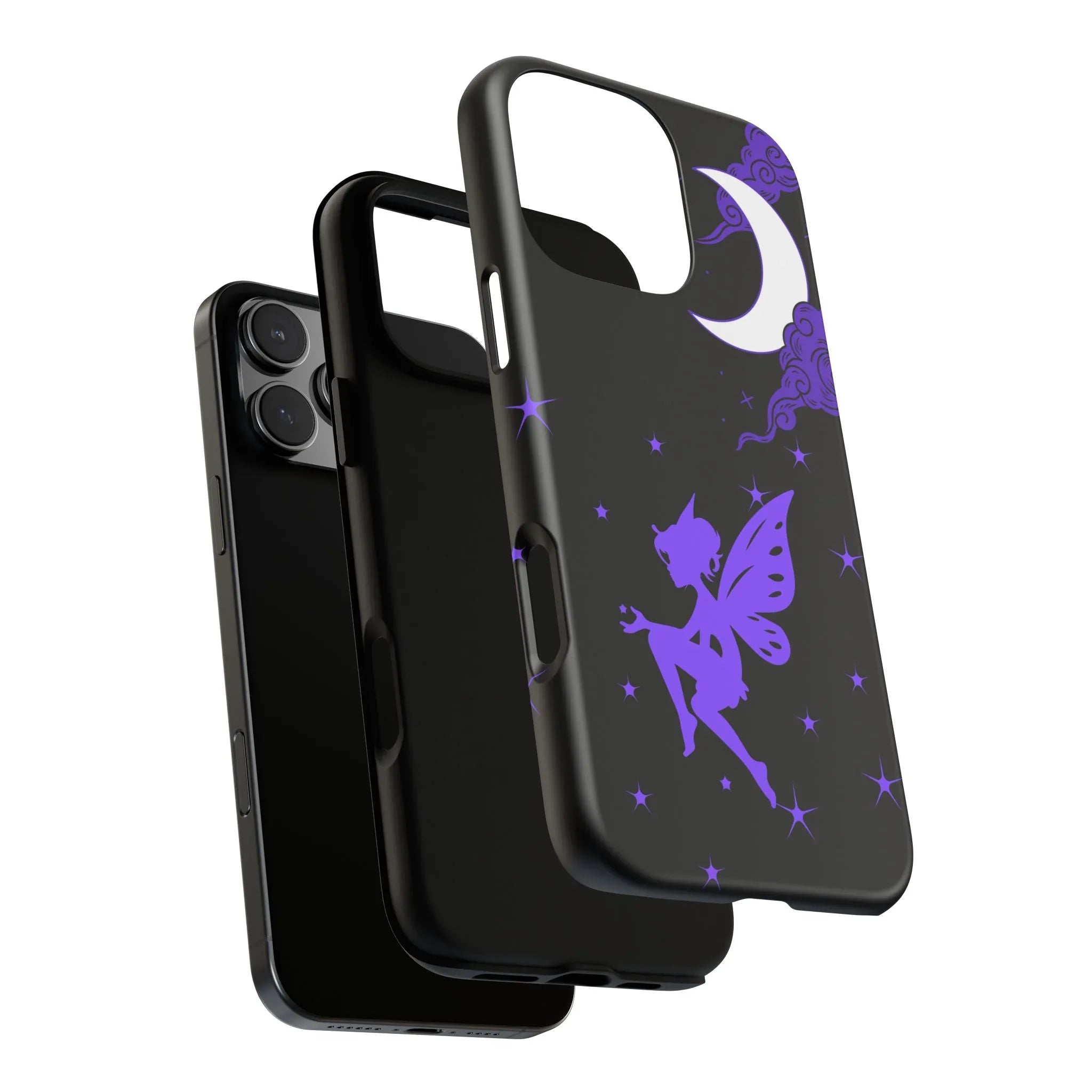 Moonlit Fairy Phone Case for iPhone 8-16 and Galaxy S10-S23 - KARARMDESIGN