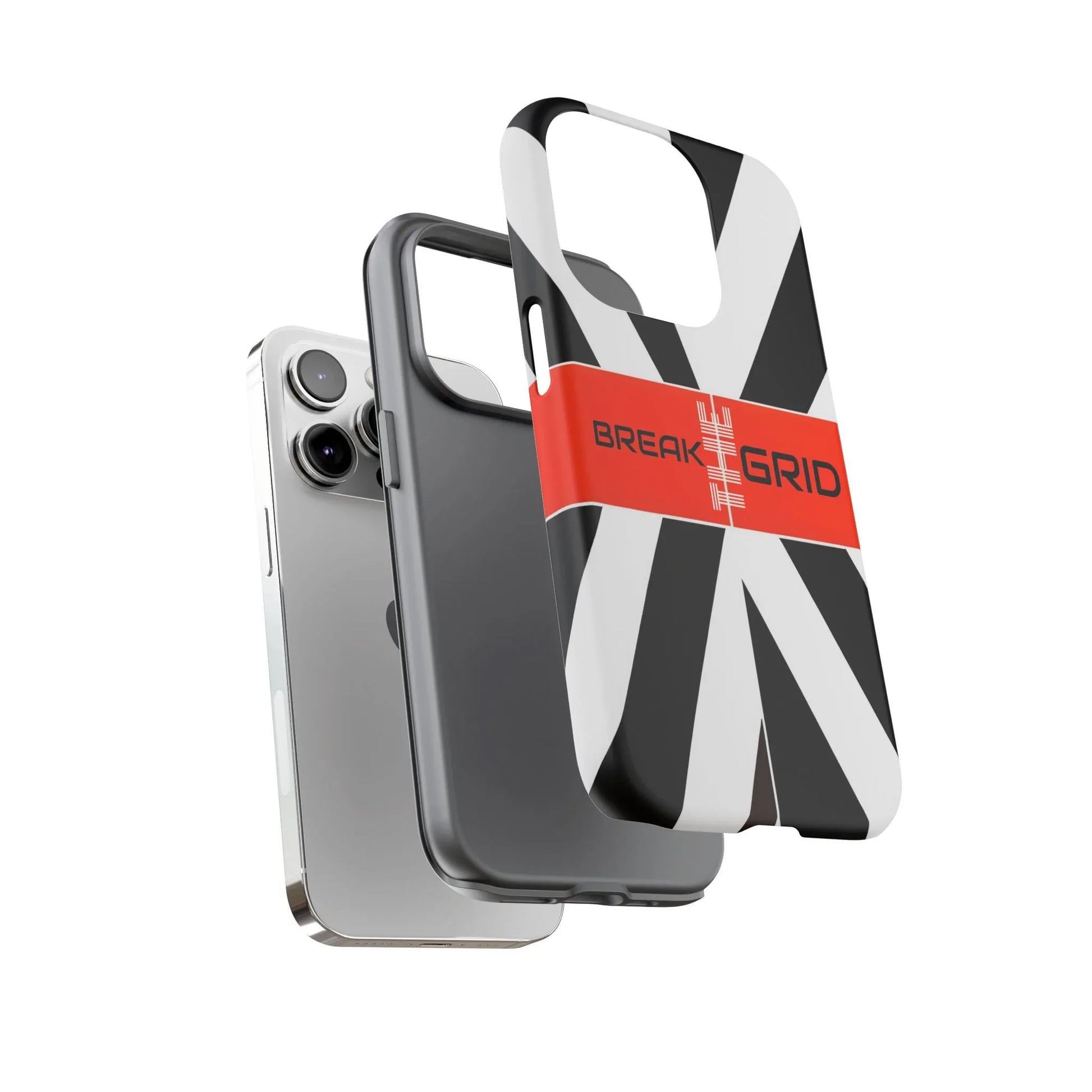 Break The Grid Phone Case for iPhone 11–16 and Galaxy S20–S25 - KARARMDESIGN