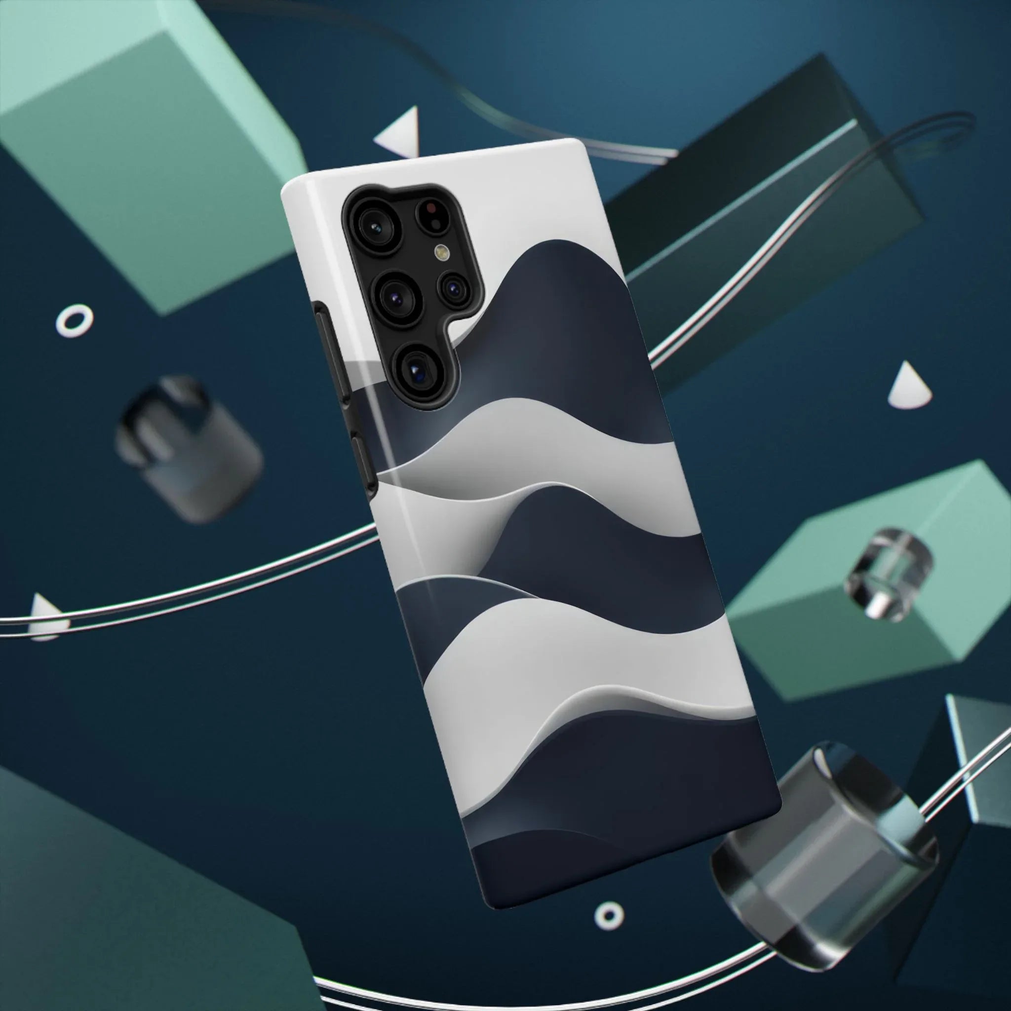 Ocean Flow Phone Case for iPhone 11-17 and Galaxy S21-S22 - KARARMDESIGN