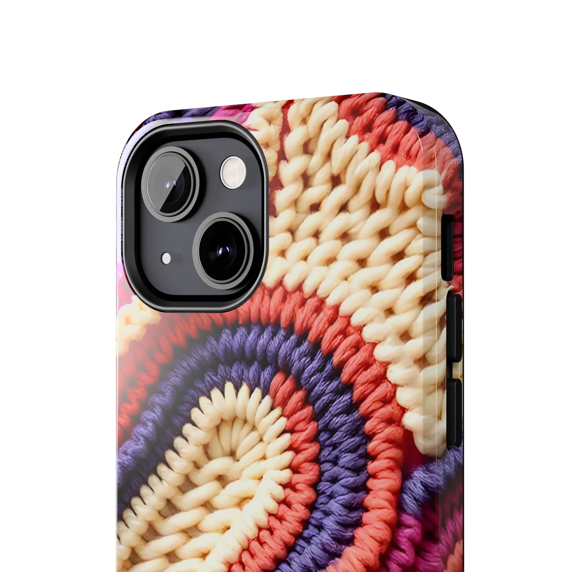 Handwoven Textile Art Phone Case for iPhone 11-17 and Galaxy S21-S25 - KARARMDESIGN