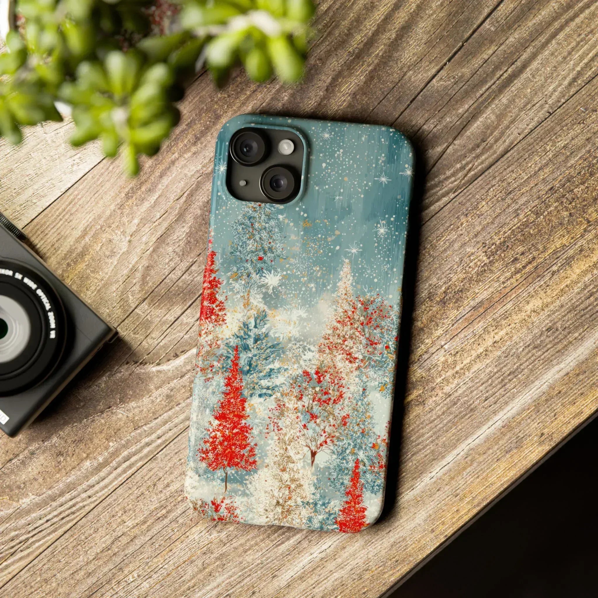 Snowy Forest Phone Case for iPhone 11-17 - KARARMDESIGN