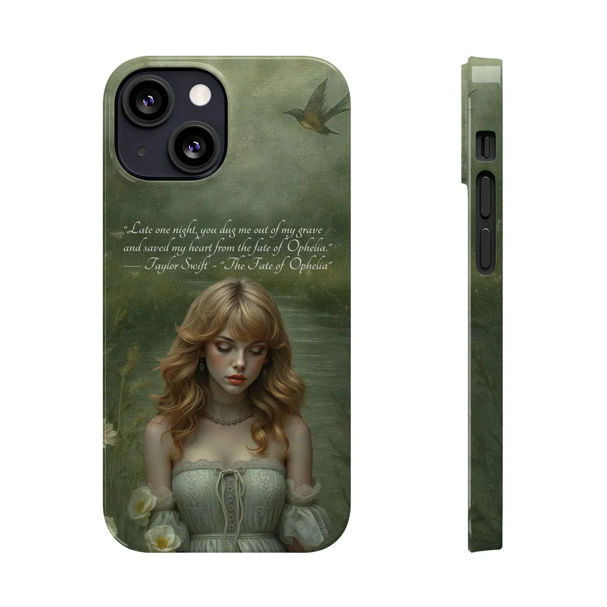 "Melancholic Ophelia" Phone Case for iPhone 11-17 Models - KARARMDESIGN