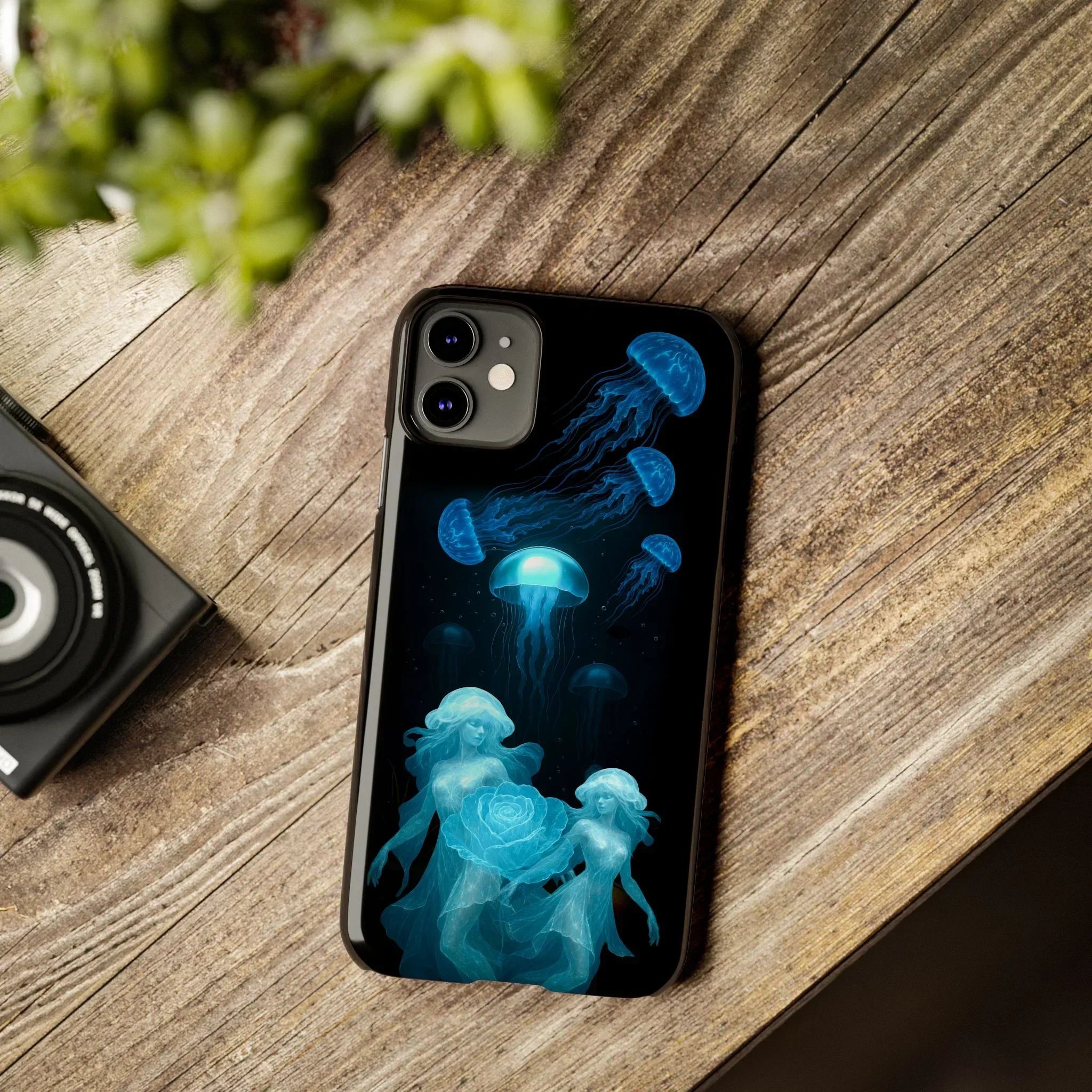 Jellyfish Rose Phone Case for iPhone 7-17 Models - KARARMDESIGN