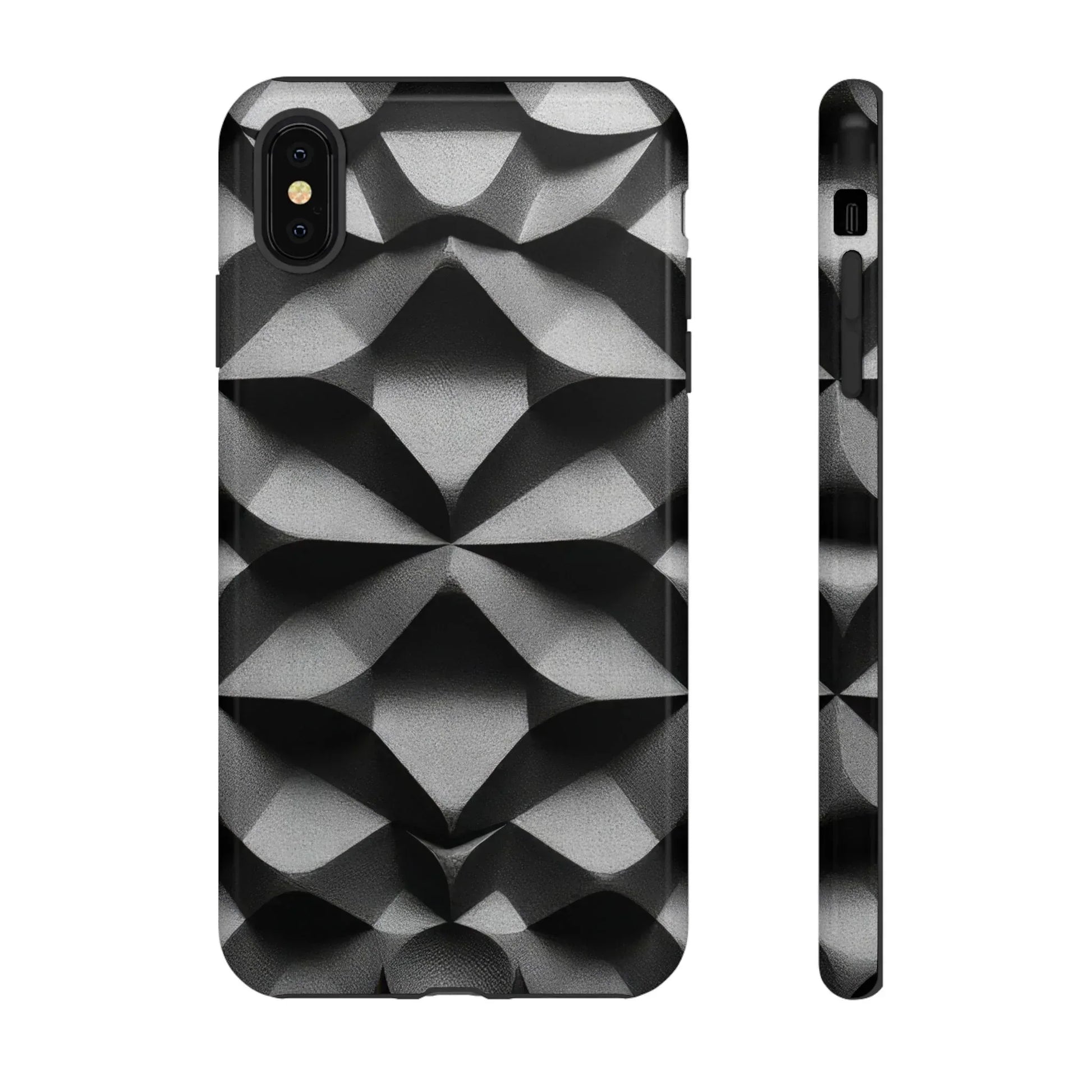 3D Geometric Phone Case for iPhone 8–17 - KARARMDESIGN