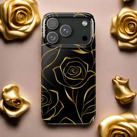 Golden Roses Phone Case for iPhone 15-17 Models - KarArmDesign