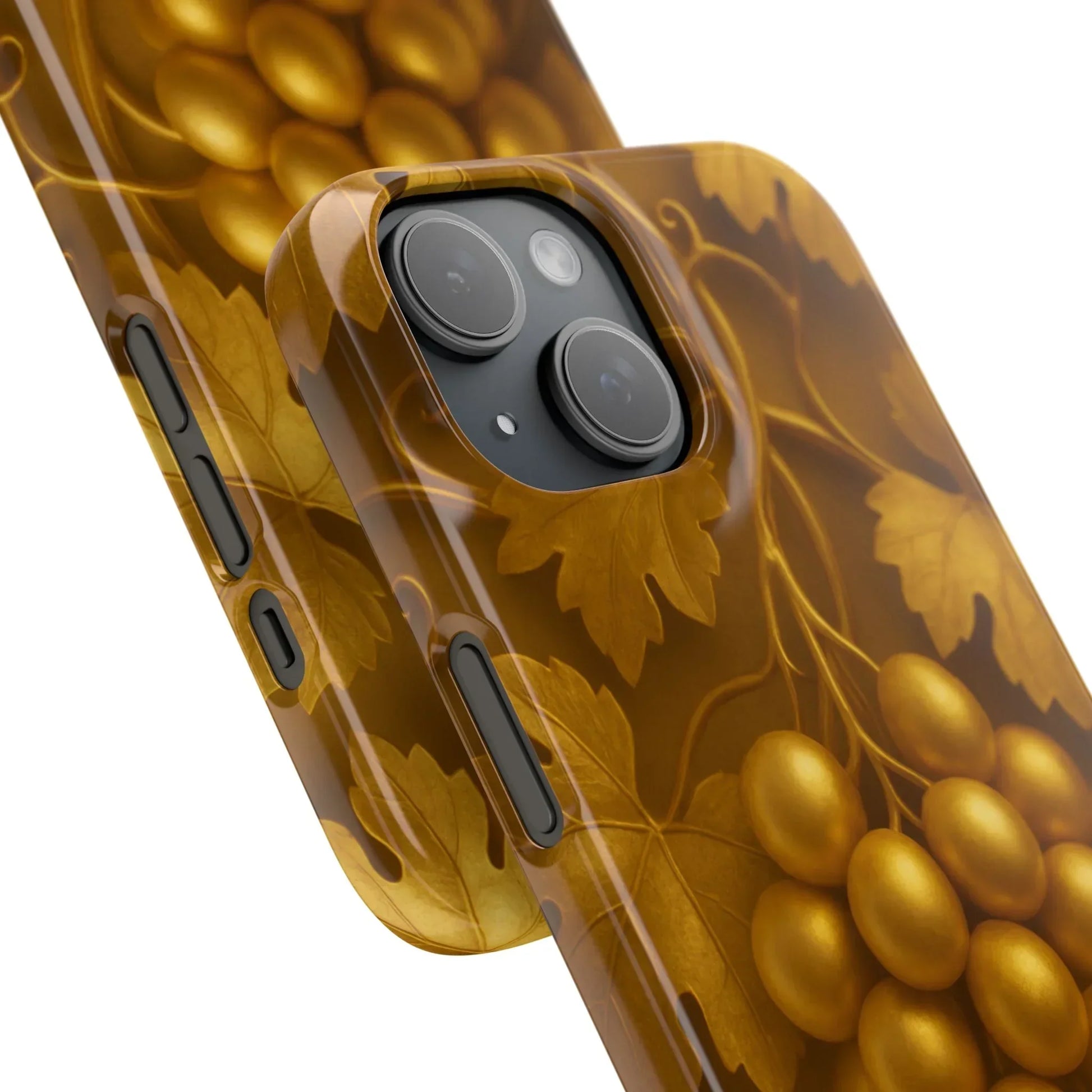 Golden Grapes Phone Case for iPhone 7–16 Models - KarArmDesign