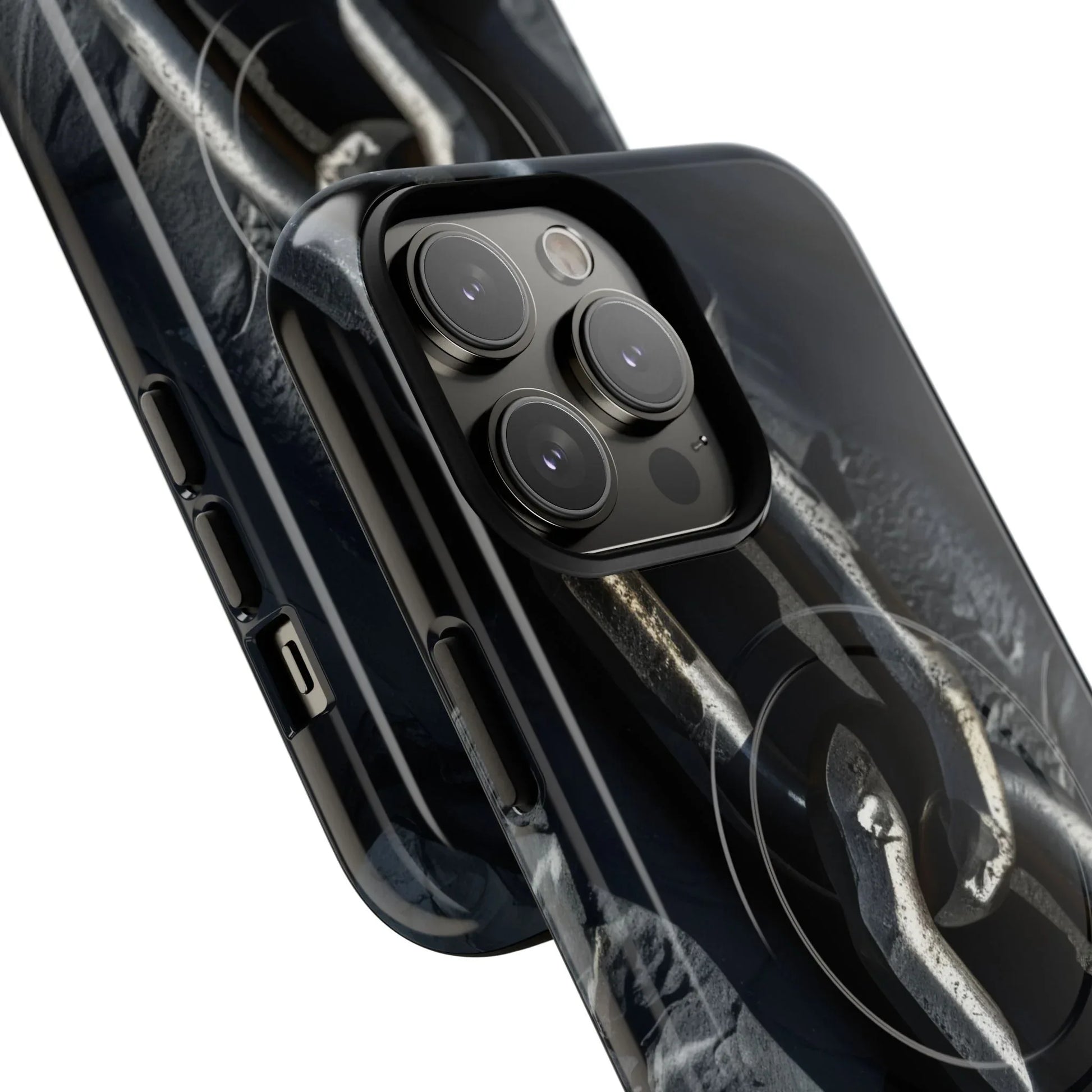 “Iron Chain” Tough Magnetic Phone Case for iPhone 13-17 - KARARMDESIGN