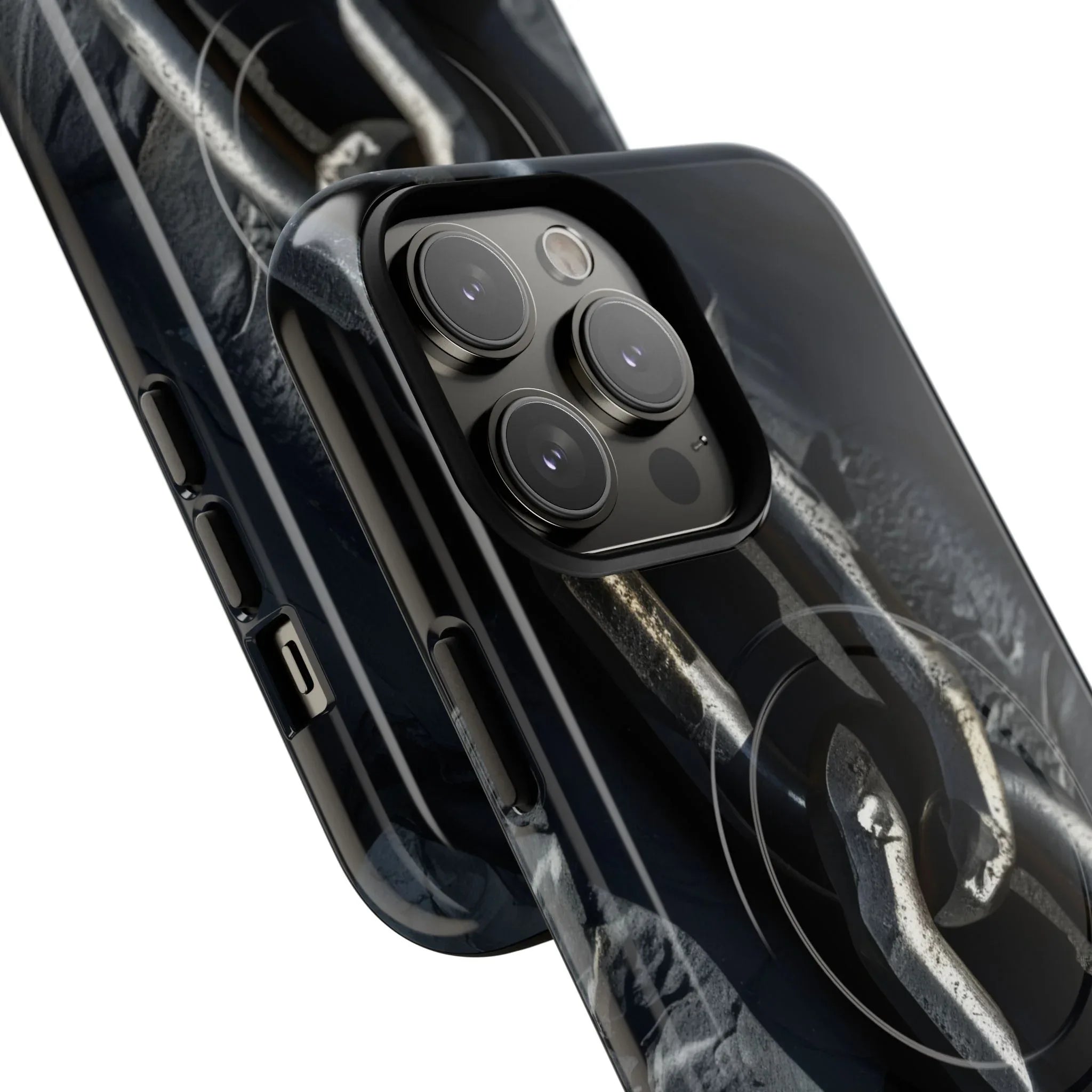 “Iron Chain” Tough Magnetic Phone Case for iPhone 13-17 - KARARMDESIGN