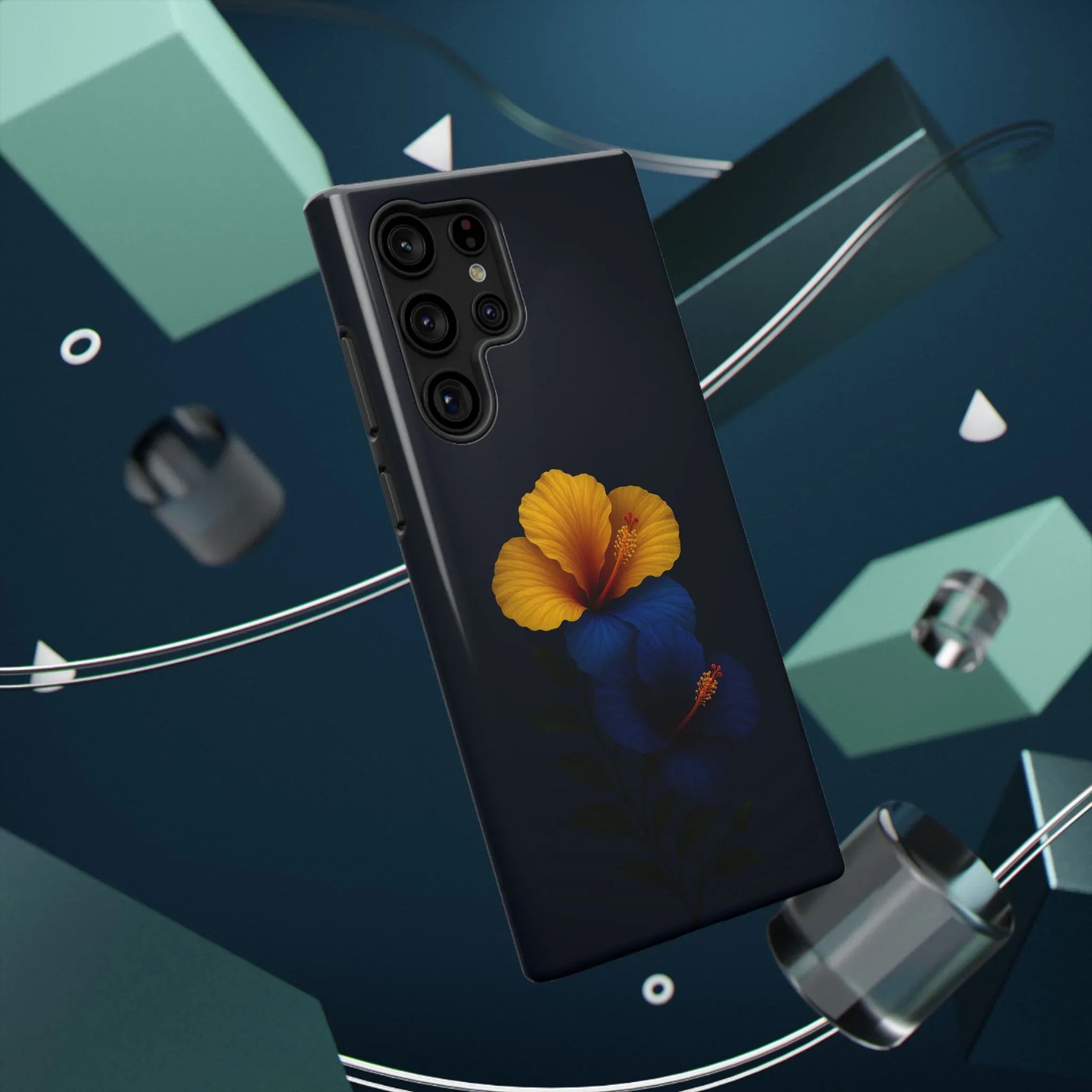 Elegant Hibiscus Phone Case for iPhone 11-17 and Galaxy S21-S22 - KARARMDESIGN