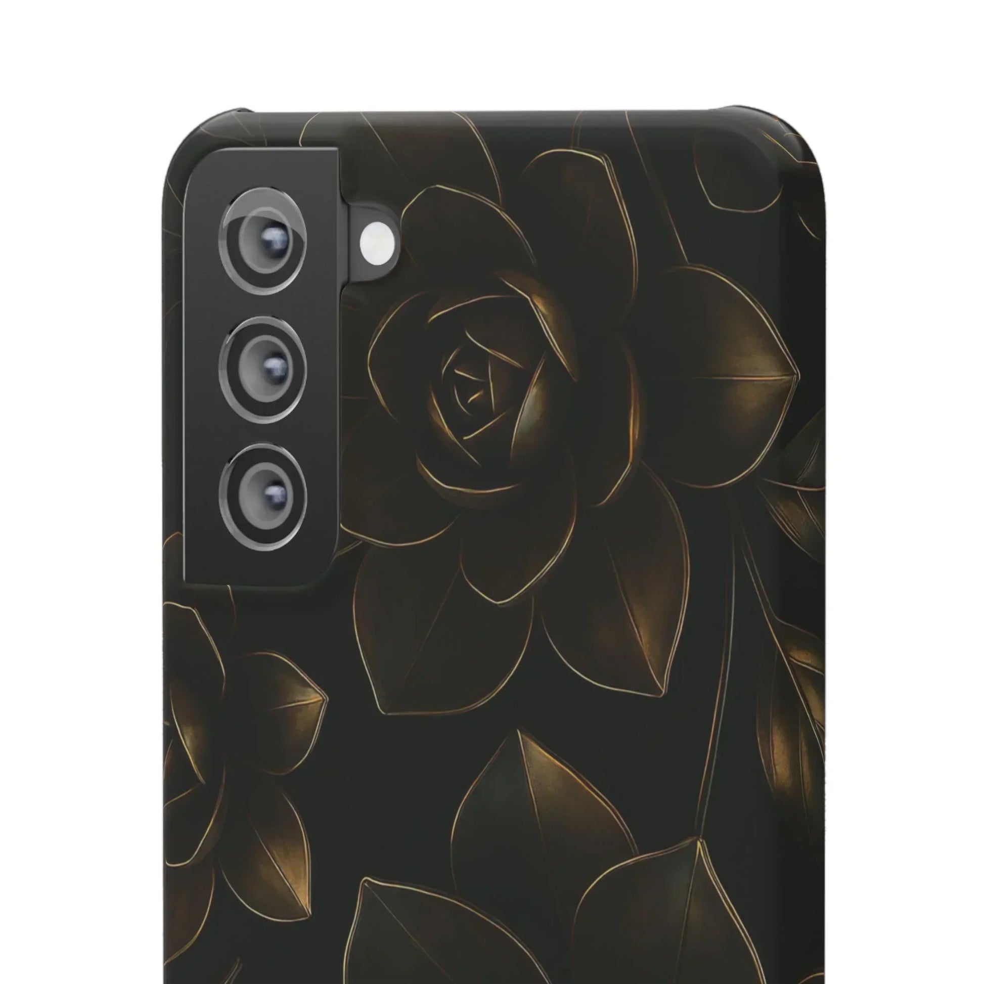 Metal Flower Phone Case for iPhone 7-16 and Galaxy S10-S24 Models - KarArmDesign