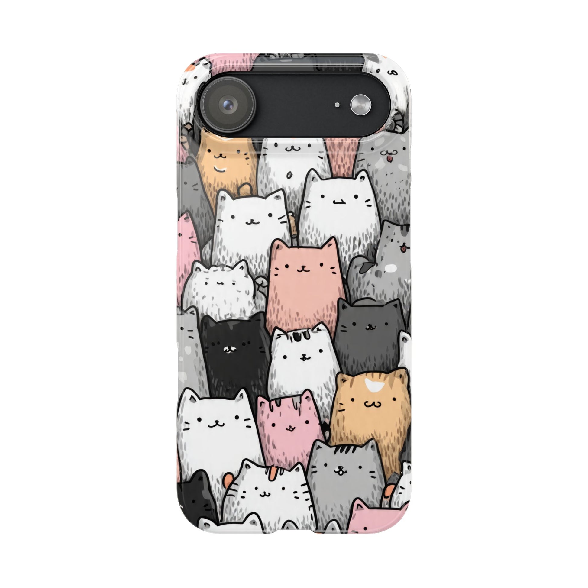Cat Carnival Phone Case for iPhone 11-17 Models - KARARMDESIGN