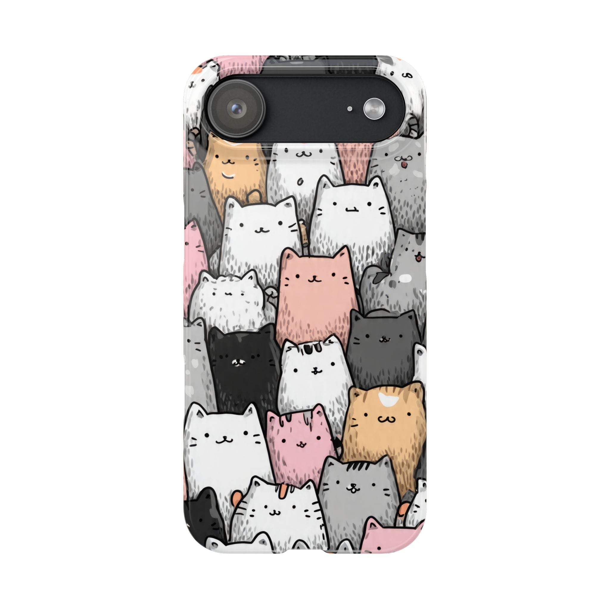 Cat Carnival Phone Case for iPhone 11-17 Models - KARARMDESIGN