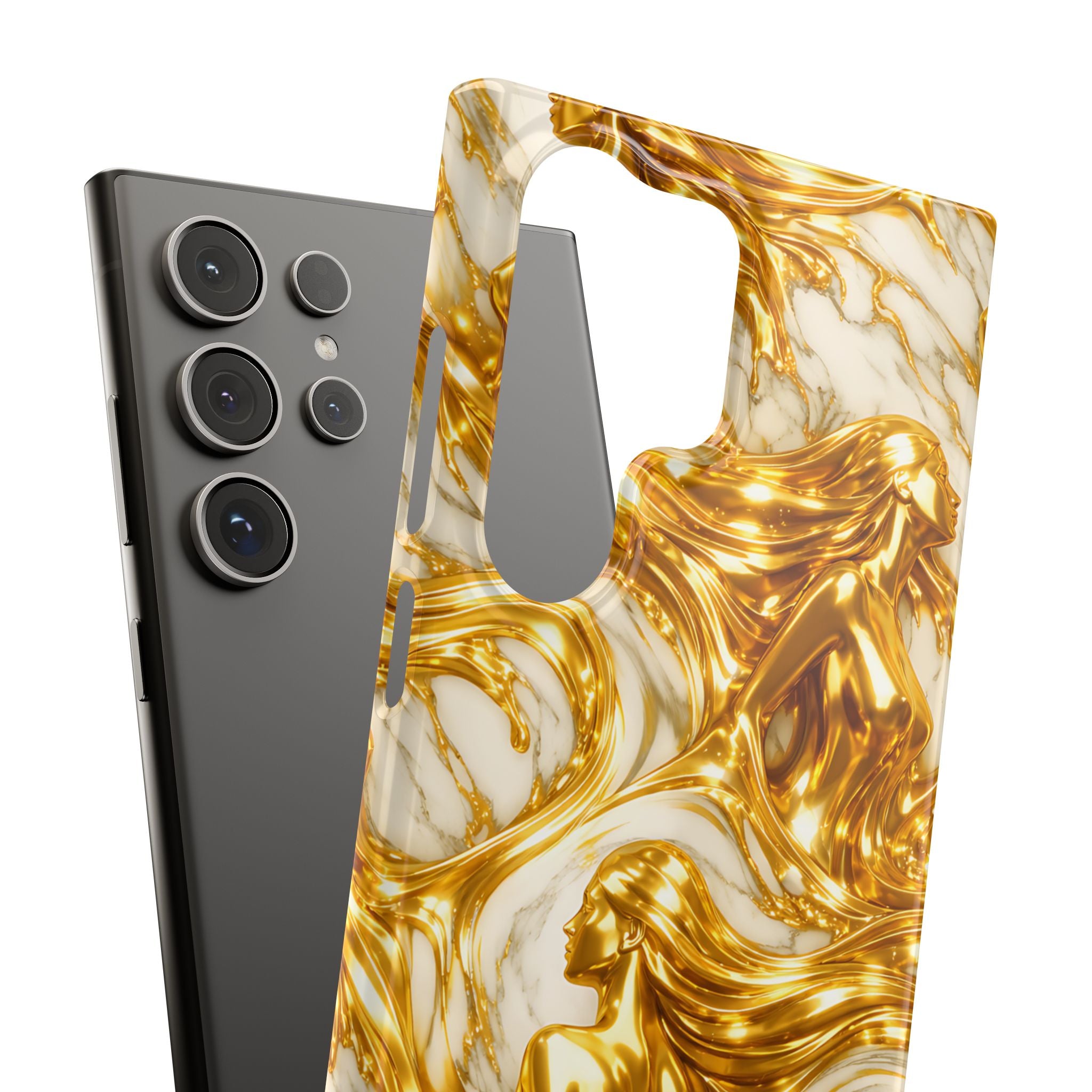 Divine Gold Woman Snap Phone Case for iPhone & Galaxy