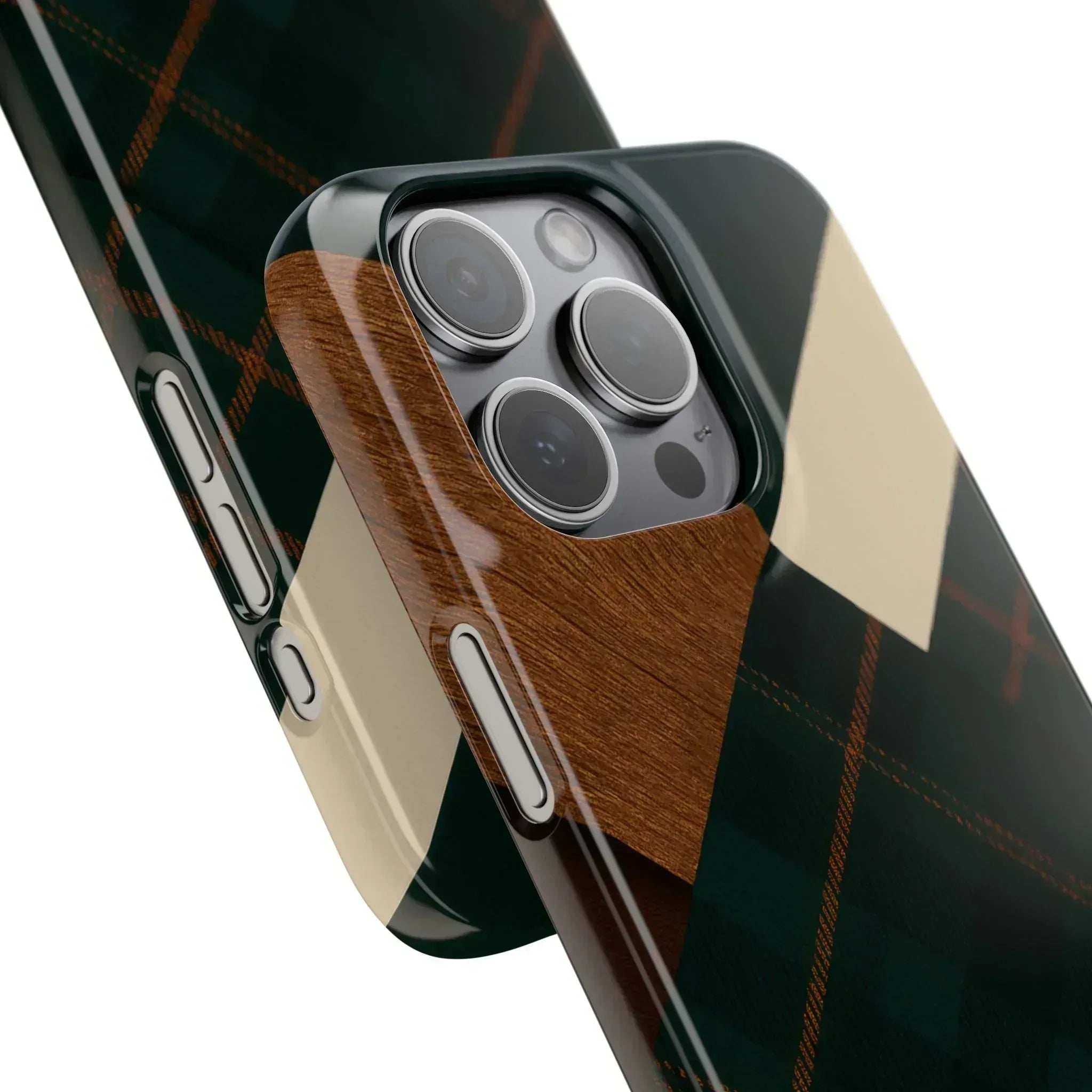 Rustic Green Phone Case for iPhone 8-16 and Galaxy S20-S24 - KARARMDESIGN
