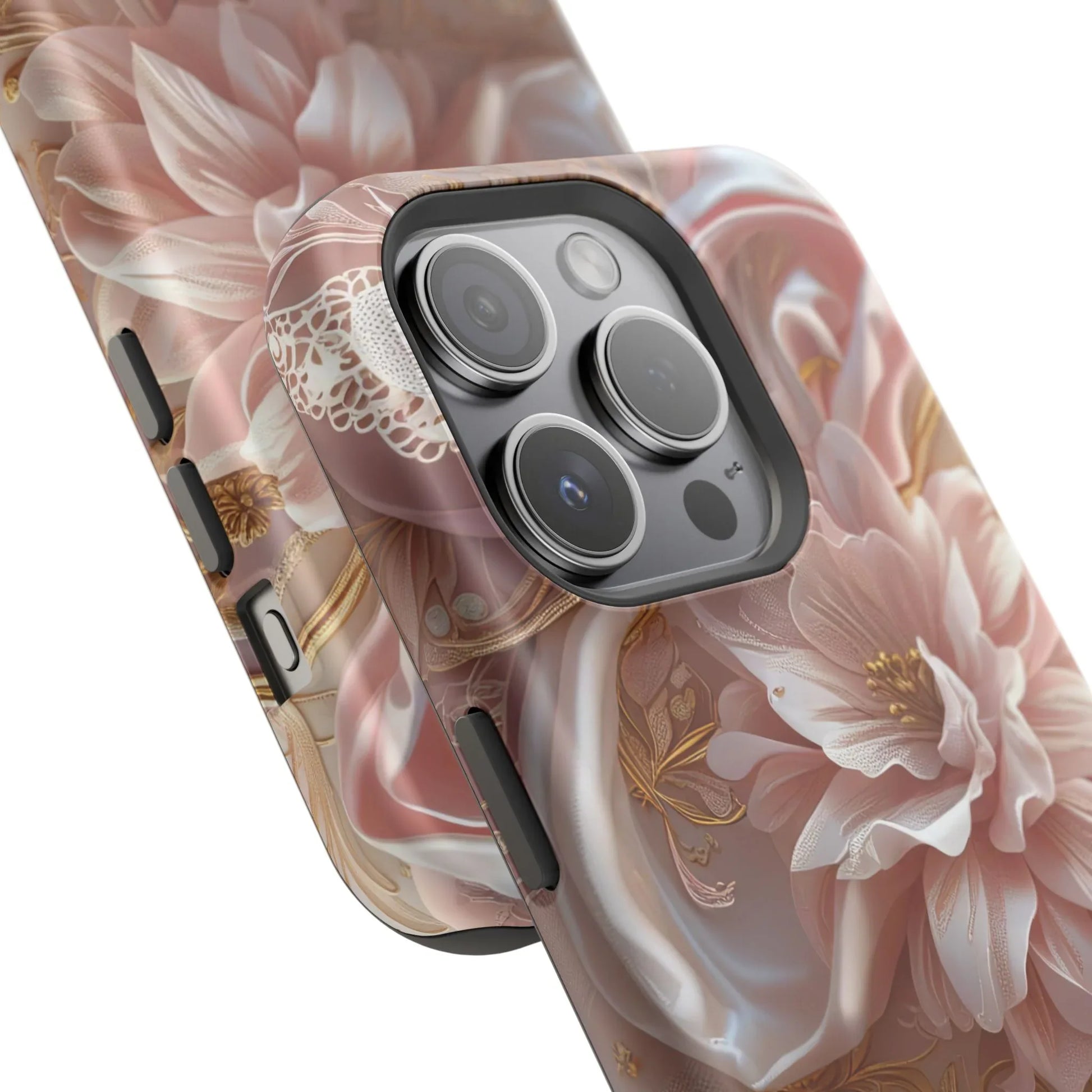 Elegant Floral Phone Case for iPhone 11-17 and Samsung Galaxy S21-S22 - KARARMDESIGN