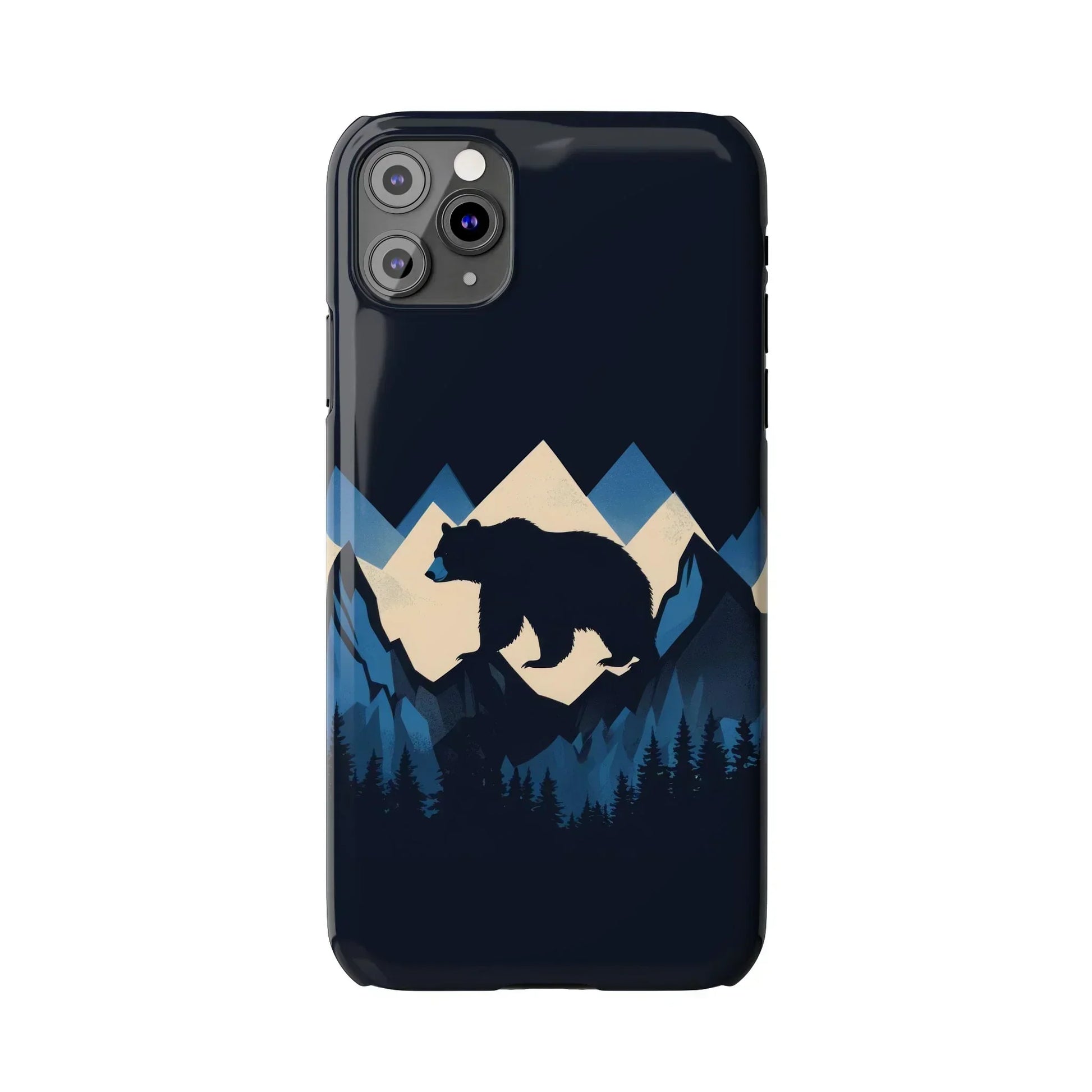 Wild Bear in the Peaks – Mountain Adventure Slim Phone Case for iPhone 7-16 Models - KarArmDesign