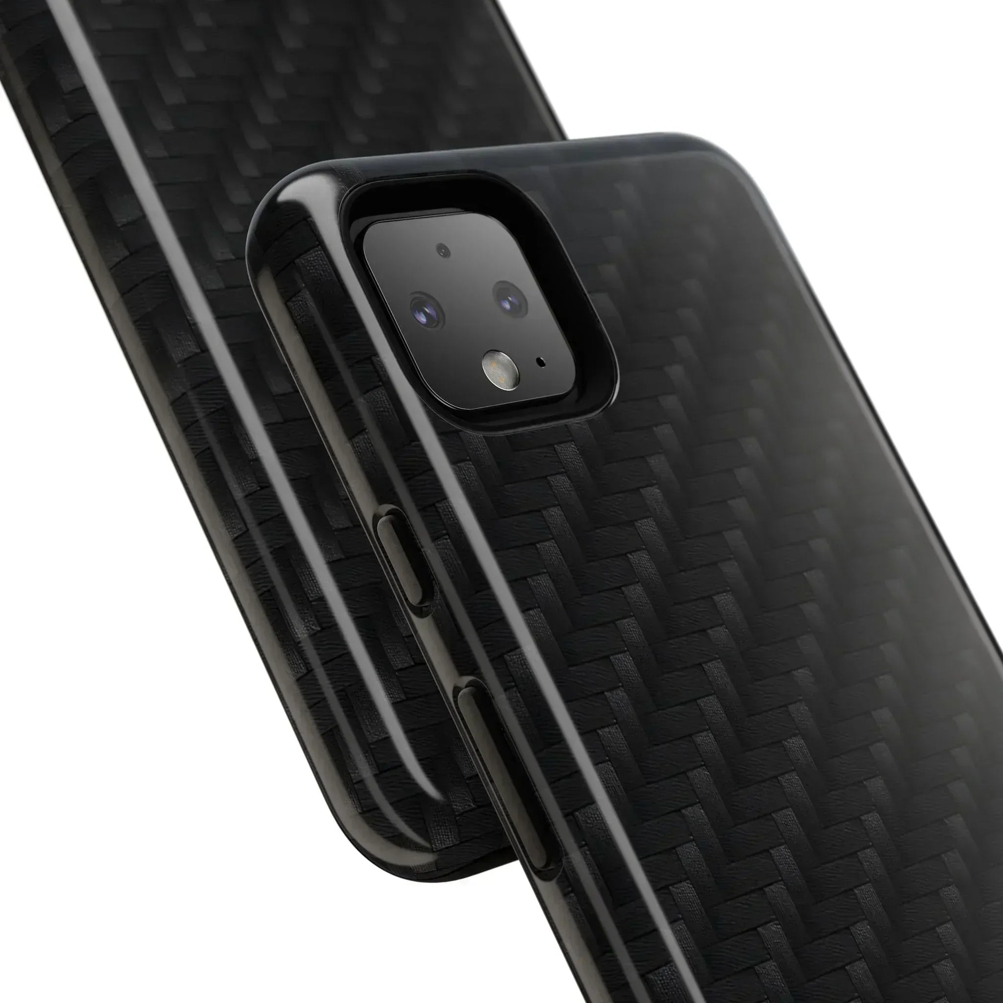 Black Carbon Phone Case for iPhone 8-16 and Google Pixel up to 9 - KARARMDESIGN