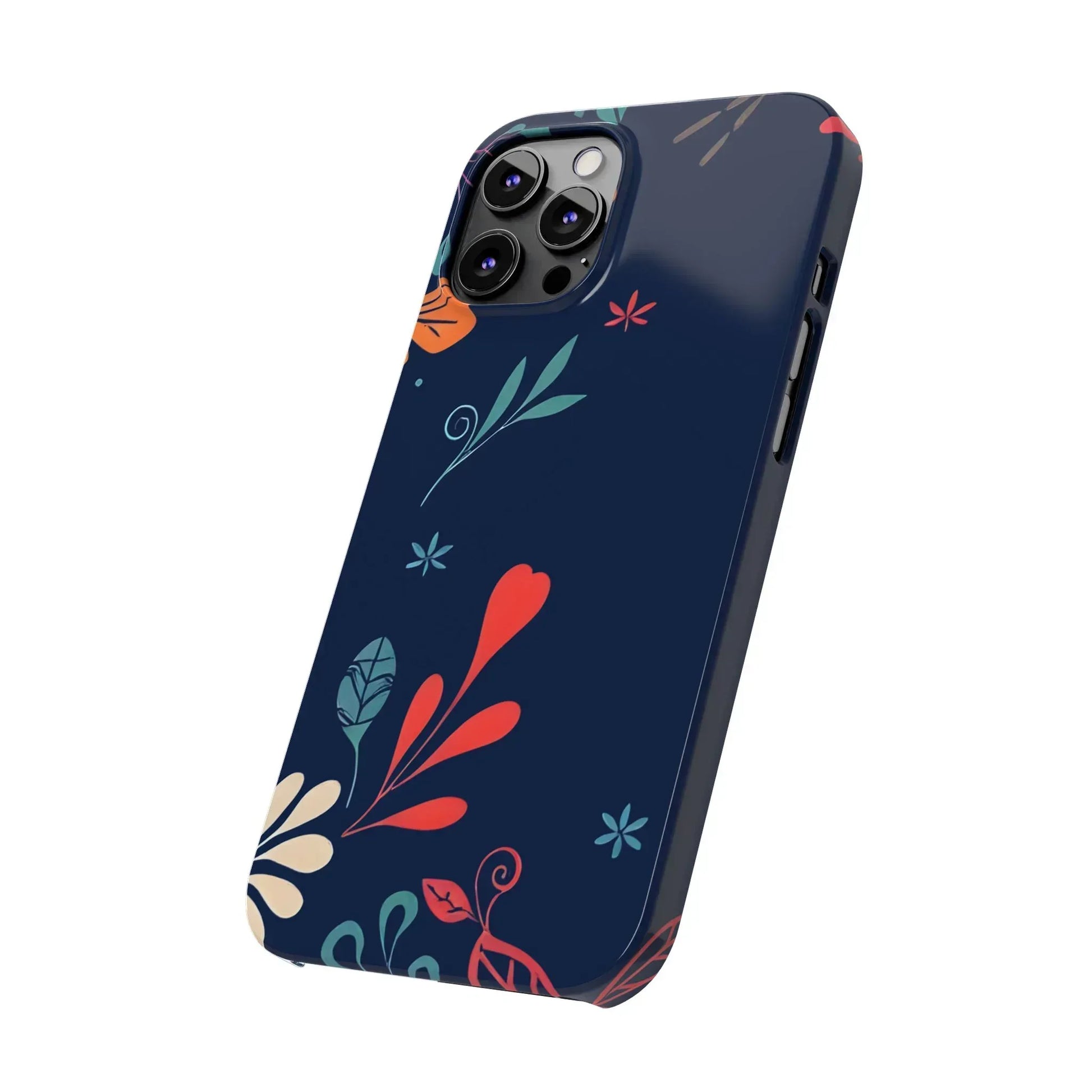 Nightshade Blossoms Phone Case for iPhone 11-17 - KARARMDESIGN