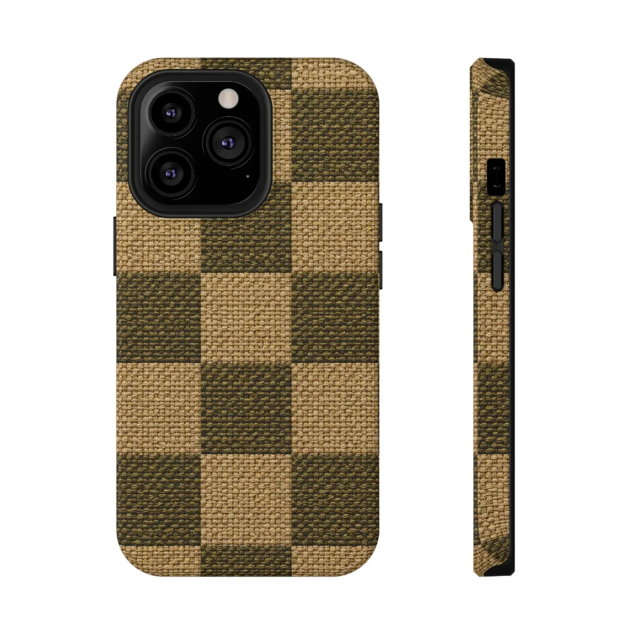 Rustic Woven Phone Case for iPhone 11-17 and Galaxy S21-S22 - KARARMDESIGN