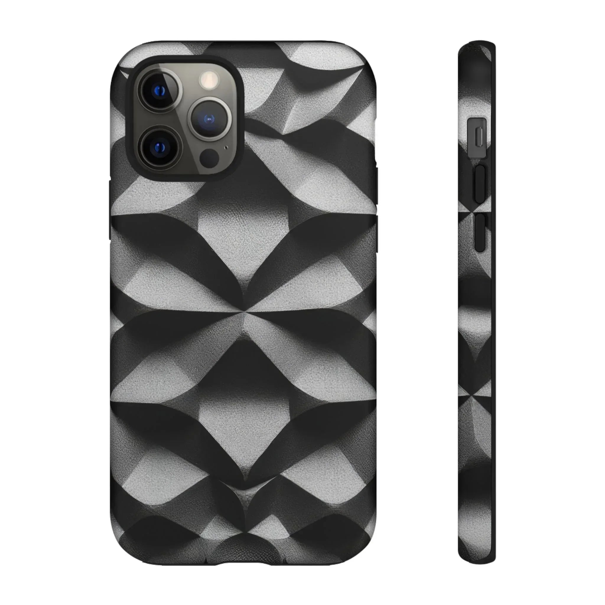 3D Geometric Phone Case for iPhone 8–17 - KARARMDESIGN