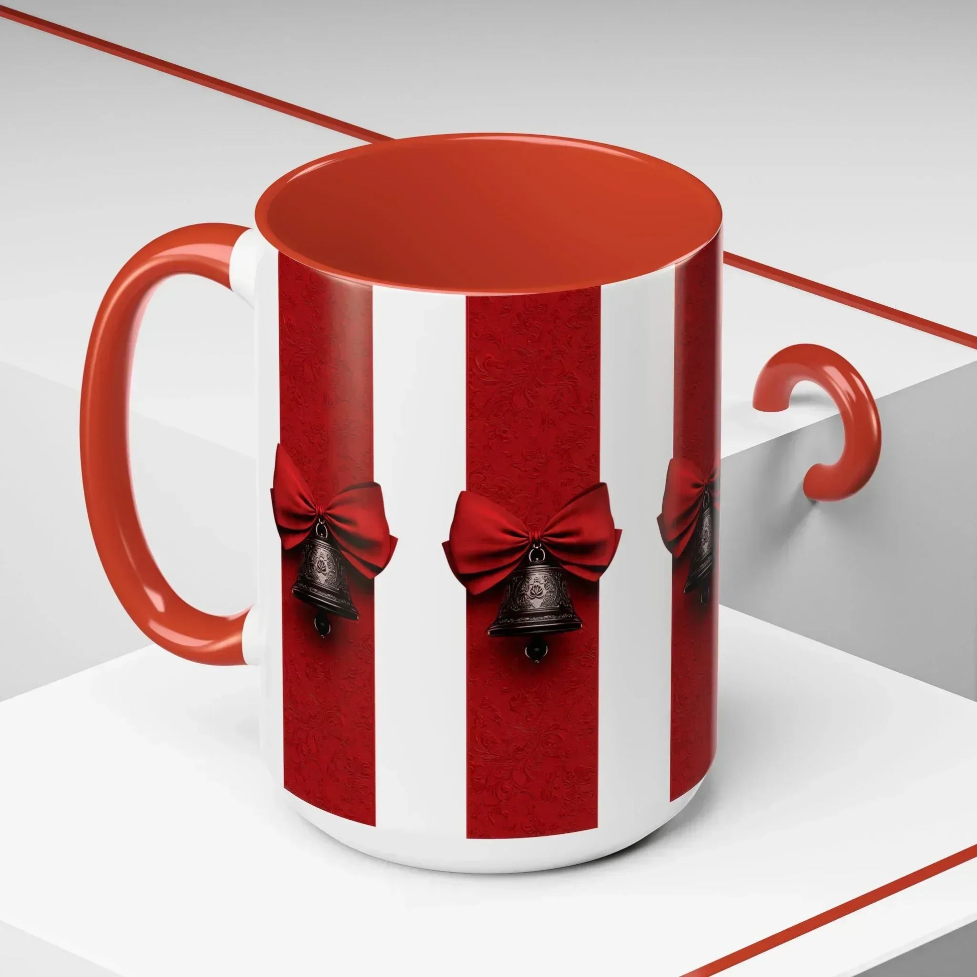 Holiday Bells Mug - Accent Coffee Mug (11, 15oz) - KARARMDESIGN
