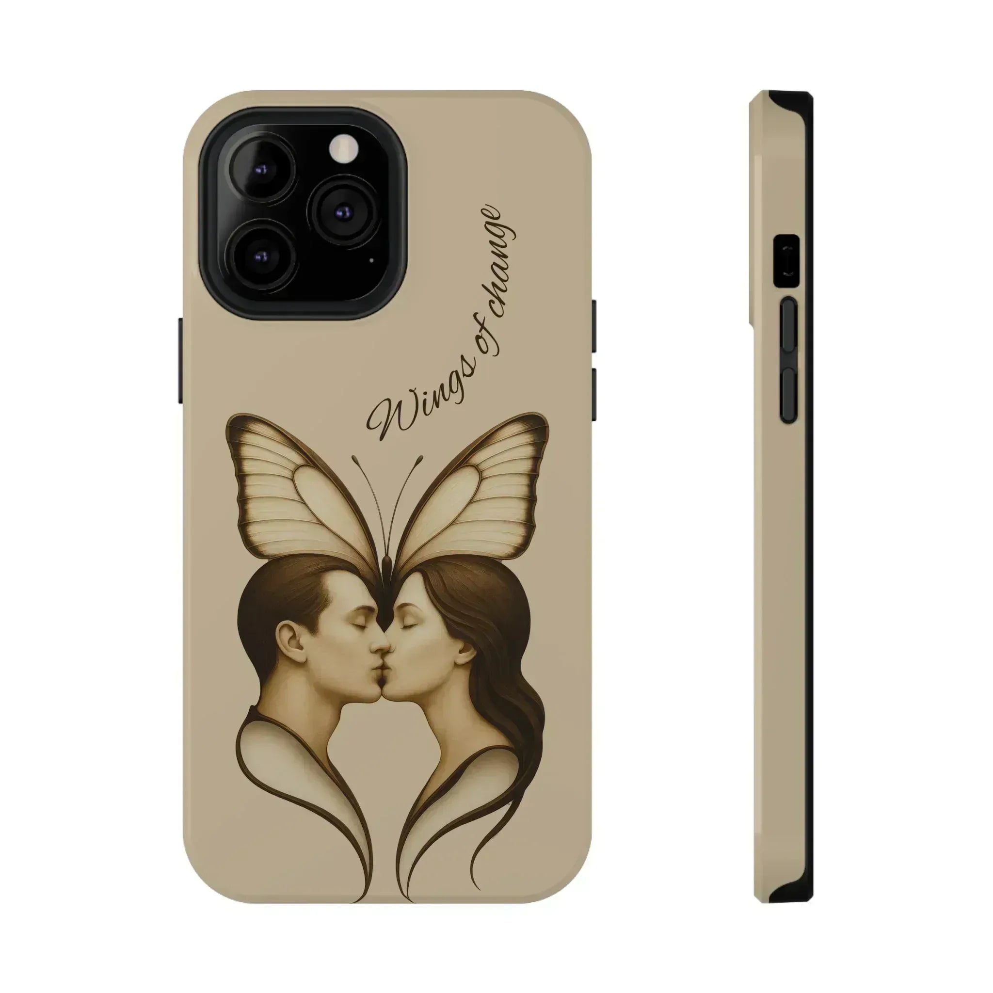 Romantic Butterfly Couple Phone Case for iPhone 12-16 and Galaxy S21-S22 - KARARMDESIGN