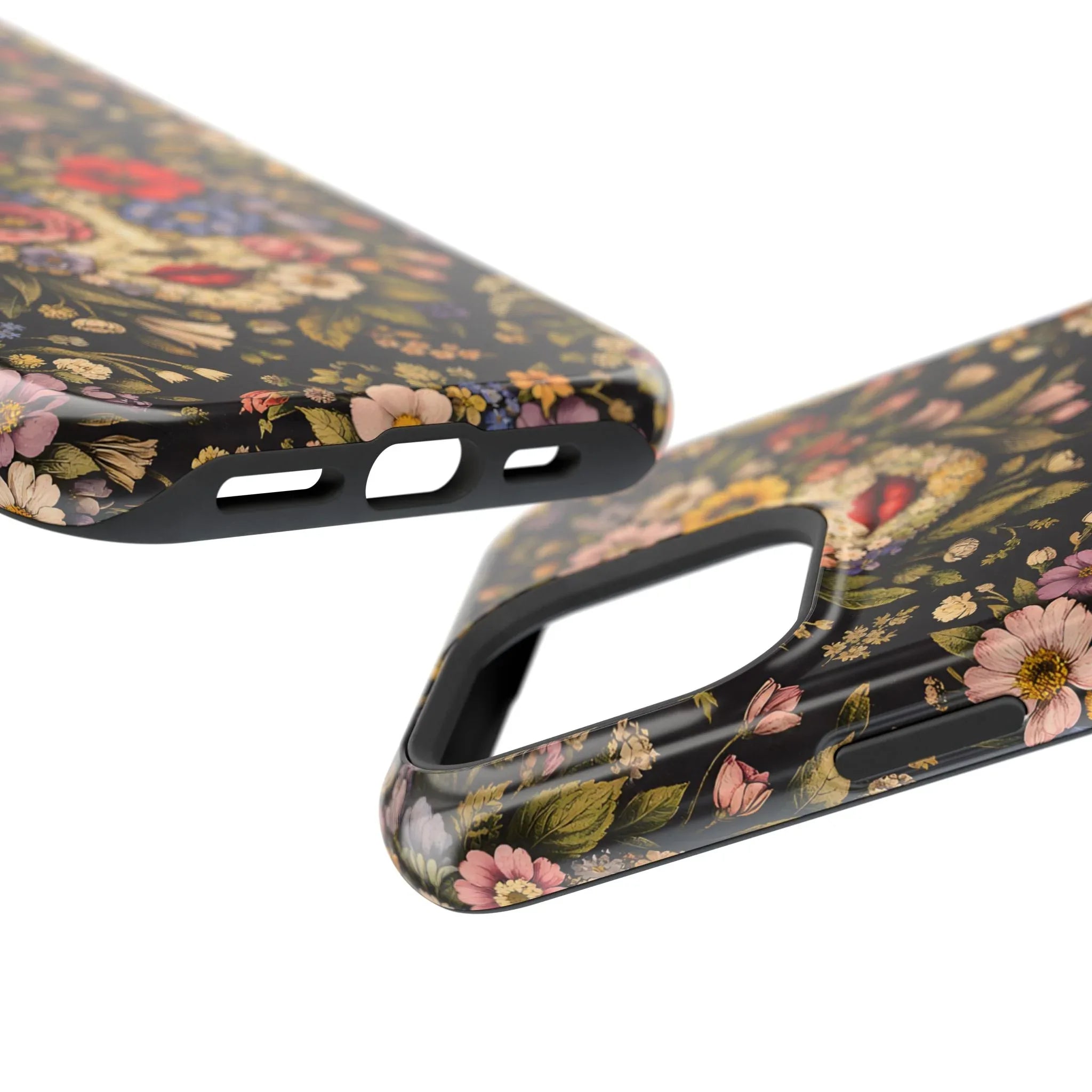 Vintage Flower Face Phone Case for iPhone 13-17 - KARARMDESIGN