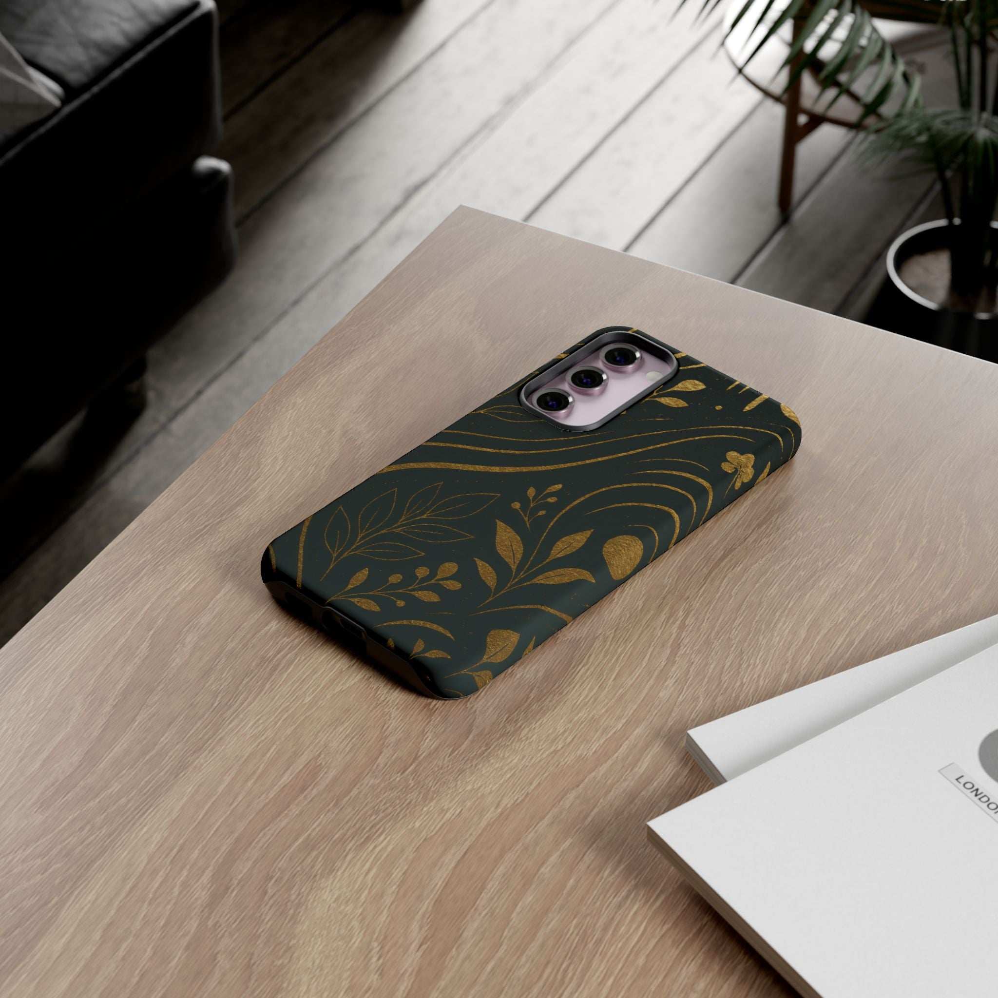 Gold Pattern Tough Phone Case for Samsung Galaxy & Google Pixel