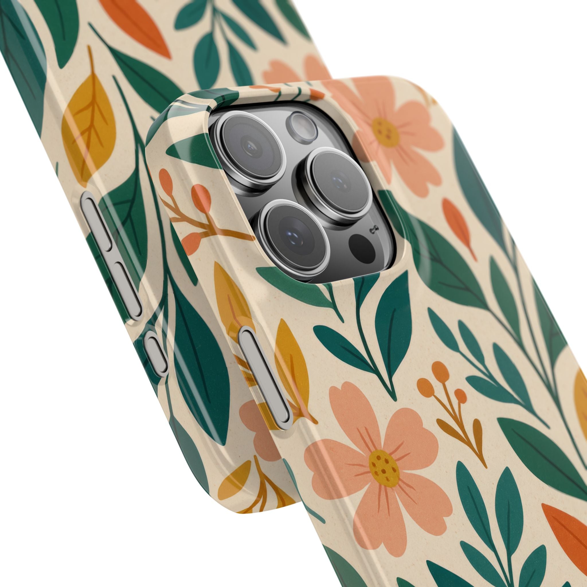Floral Harmony Phone Case for iPhone 11-17