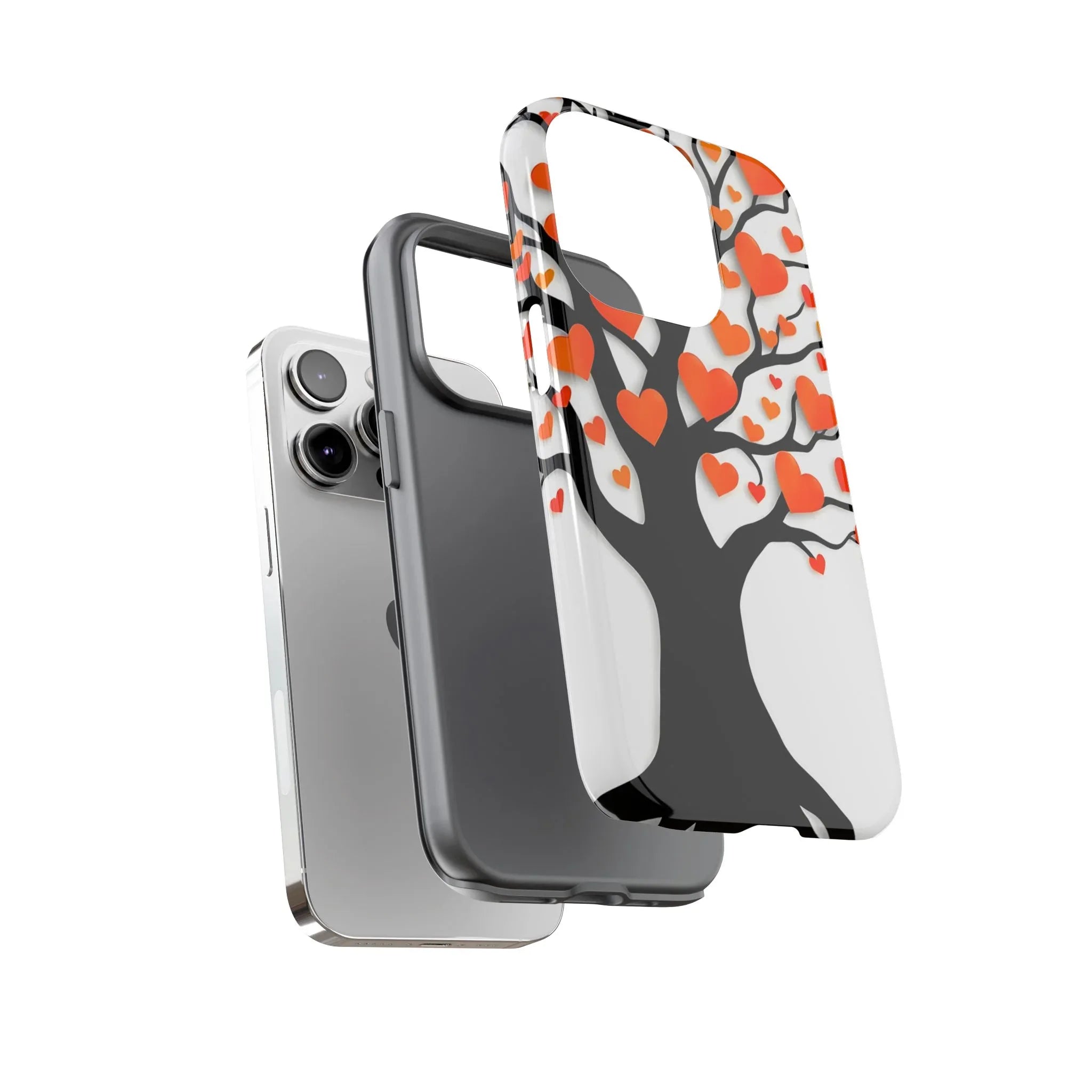 Heart Design Phone Case for iPhone 11–17 and Galaxy S20–S25 - KARARMDESIGN