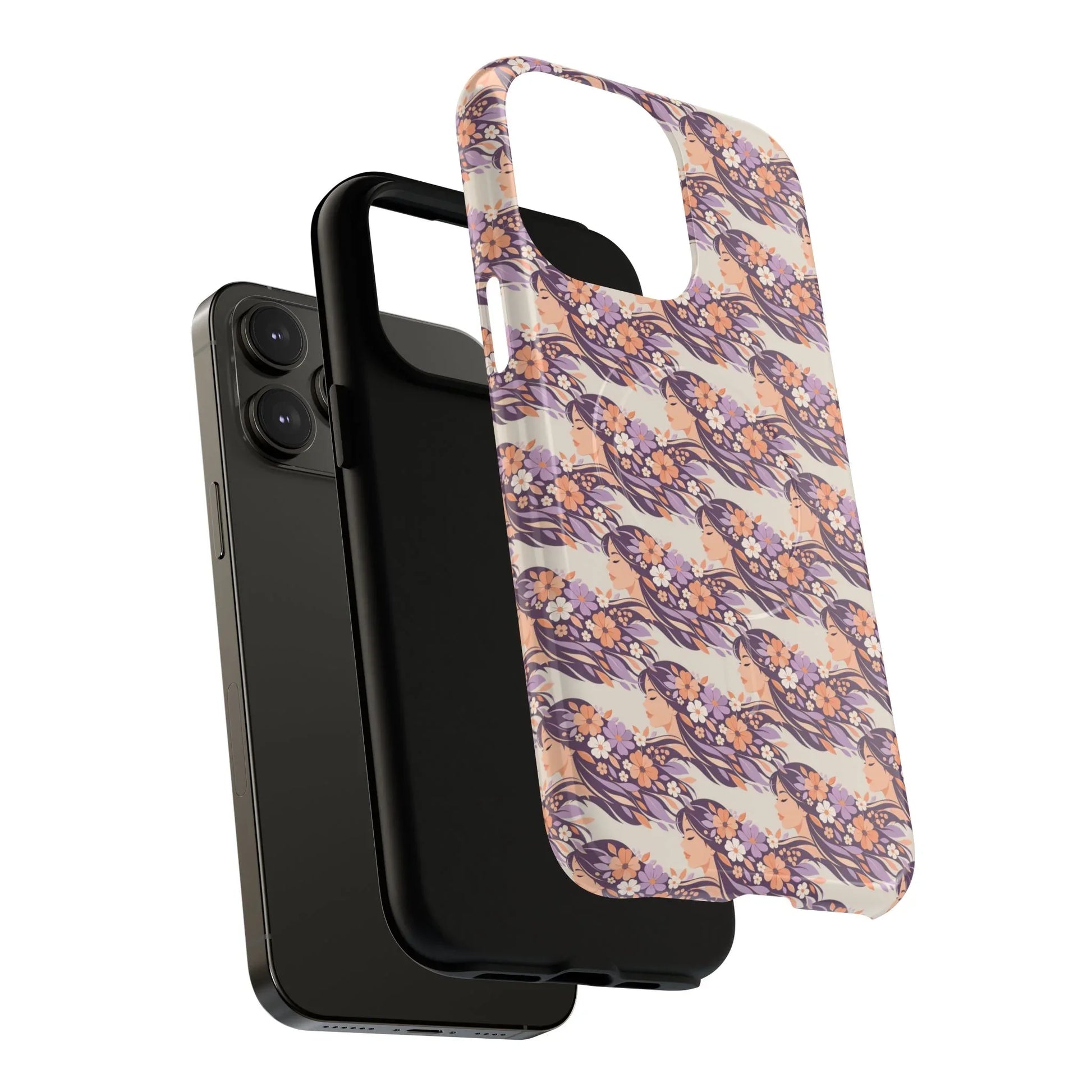Floral Goddess Phone Case for iPhone 13-17 - KARARMDESIGN