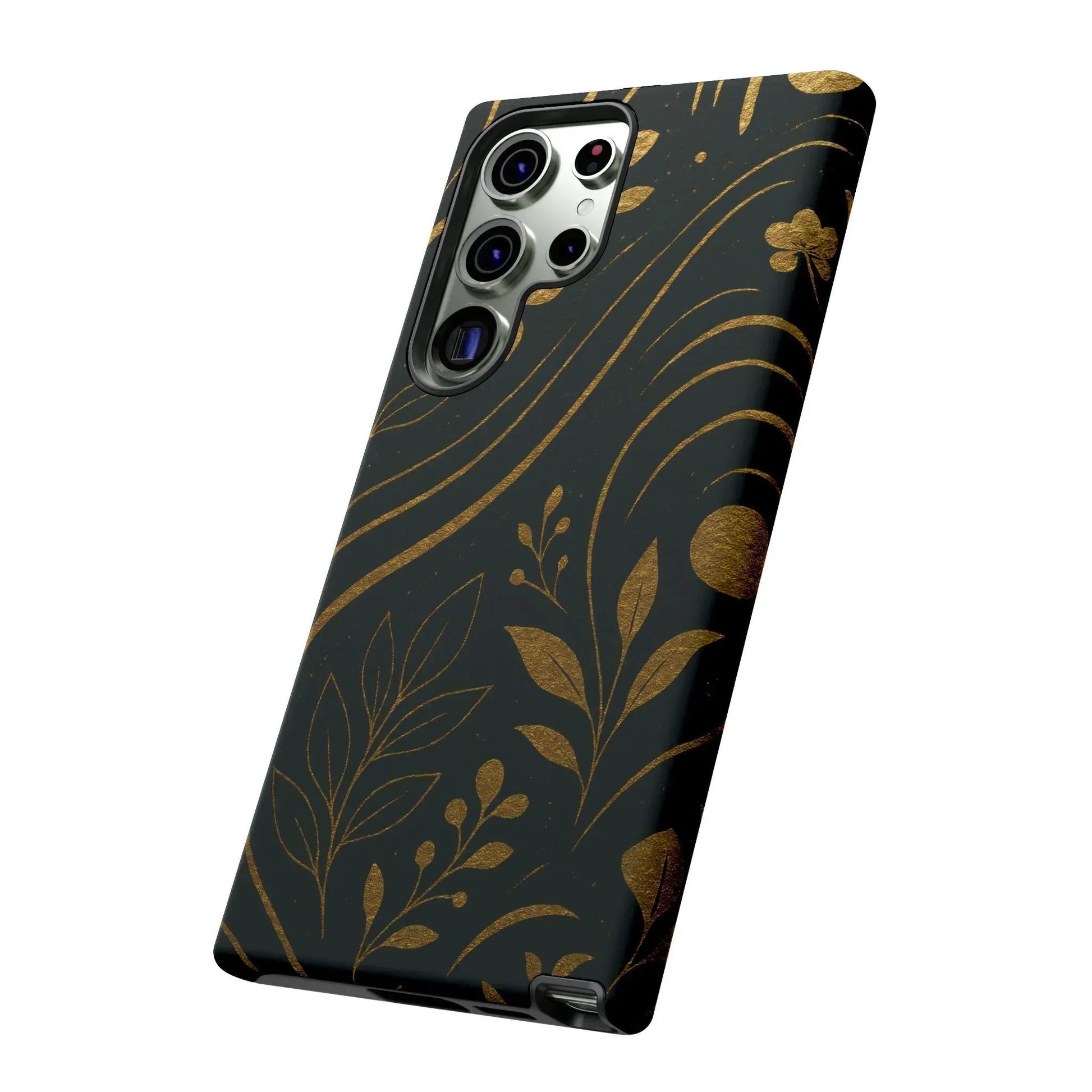 Foil Frenzy Abstract Gold Pattern Phone Case for Samsung Galaxy and Google Pixel - KarArmDesign