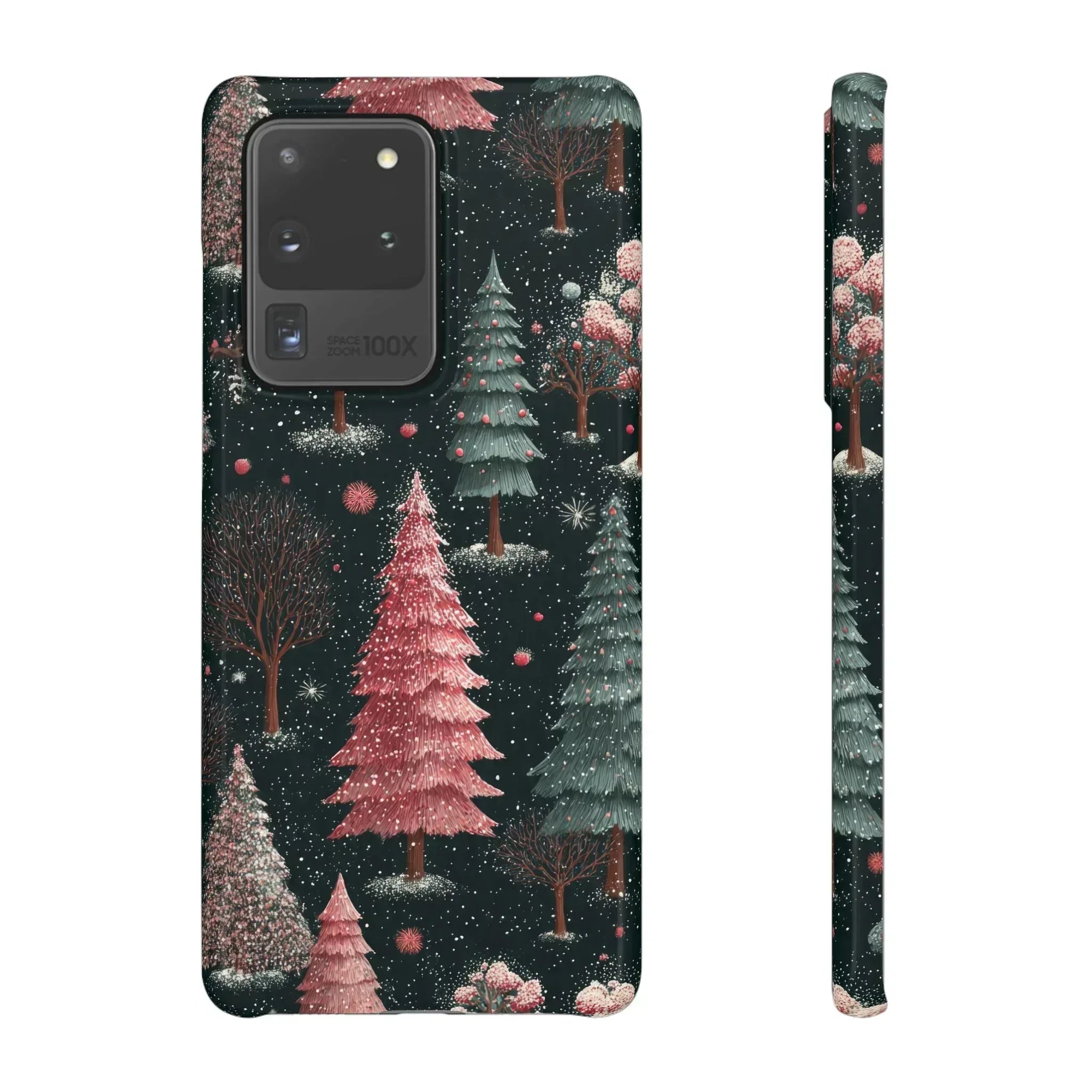 Winter Bloom Forest Phone Case for iPhone 11-17 and Galaxy S20-S25 - KARARMDESIGN