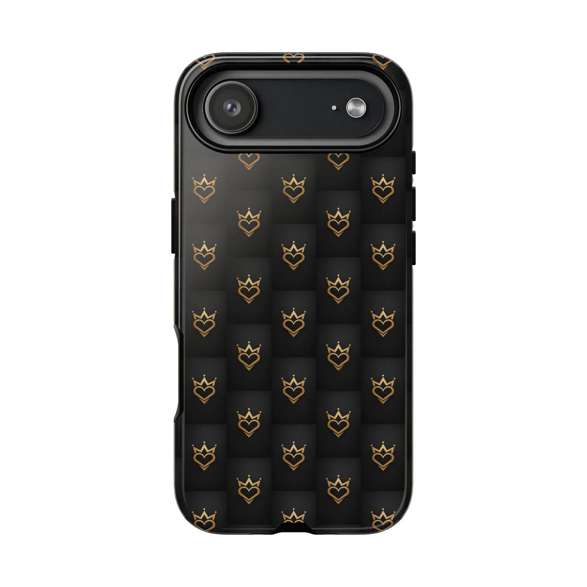 Crowned Heart Doodle Phone Case for iPhone 11-17 & Galaxy S10-S25 - KARARMDESIGN