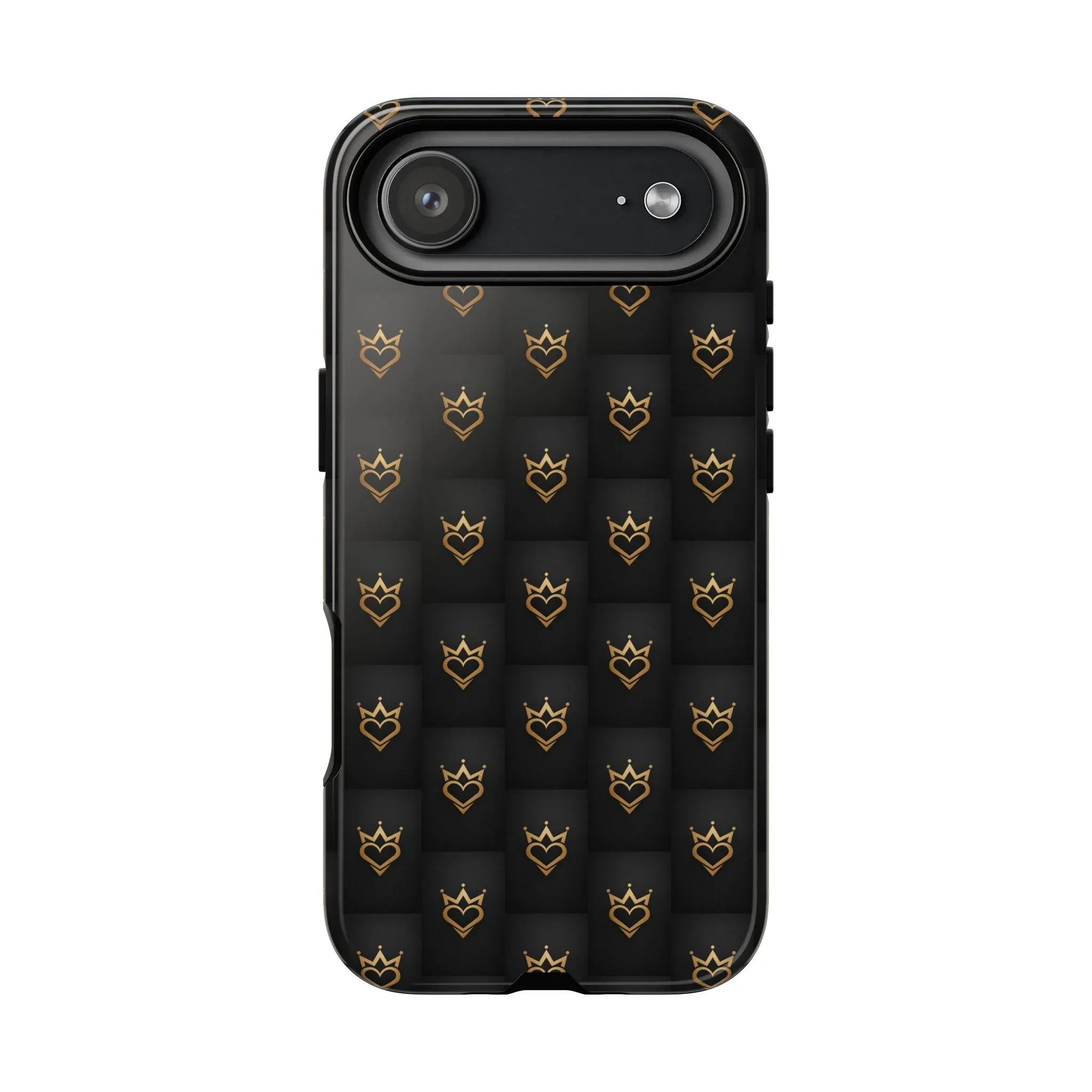 Crowned Heart Doodle Phone Case for iPhone 11-17 & Galaxy S10-S25 - KARARMDESIGN