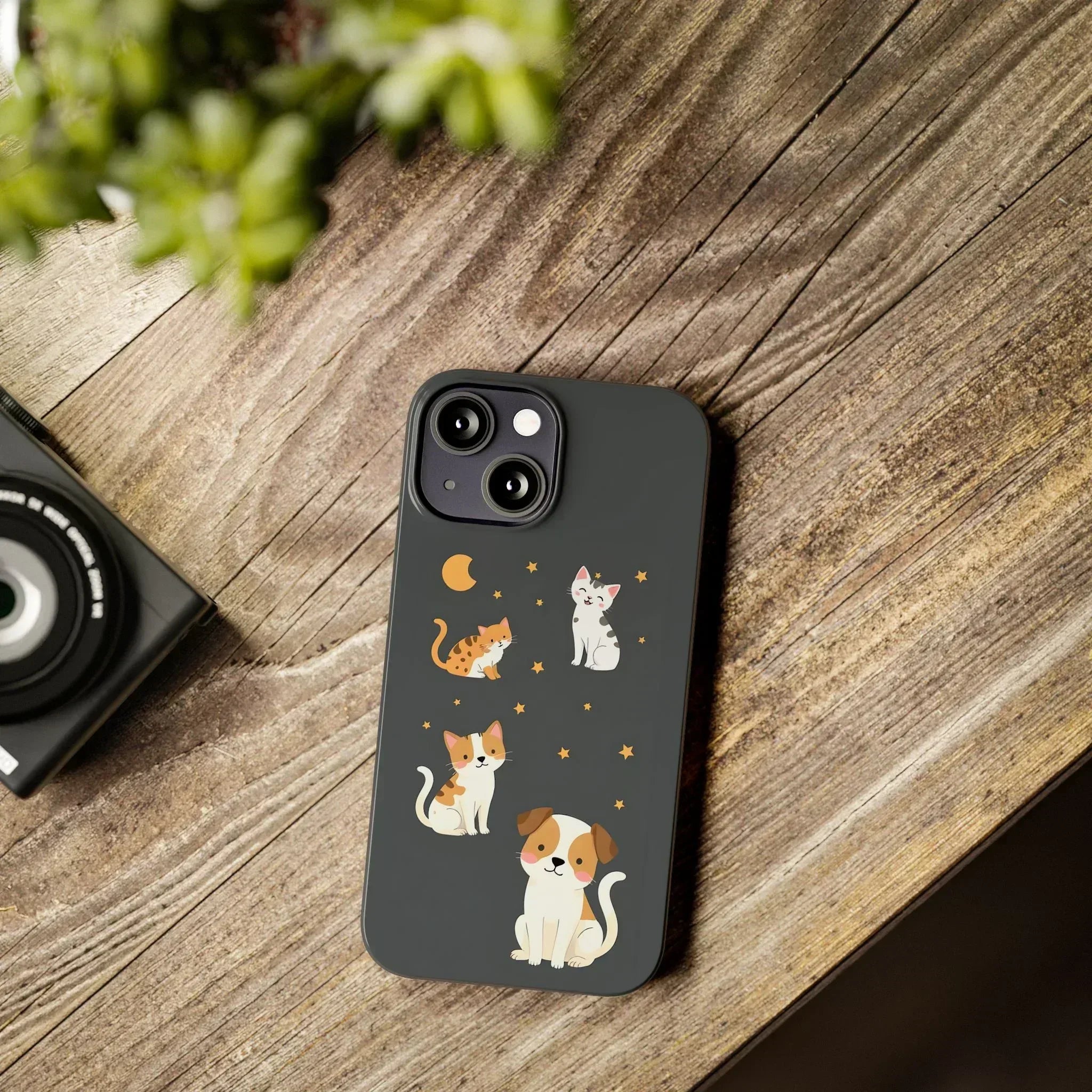 Cute Cat and Dog Phone Case for iPhone 11-17 - KARARMDESIGN