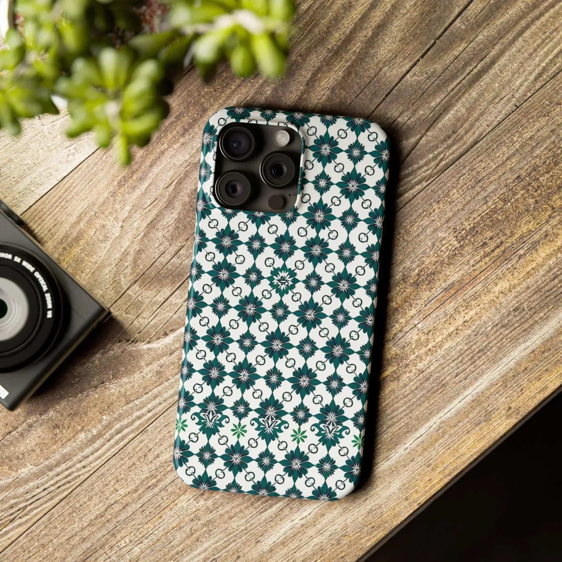 Elegant Geometric Pattern Phone Case for iPhone 11-17 - KARARMDESIGN