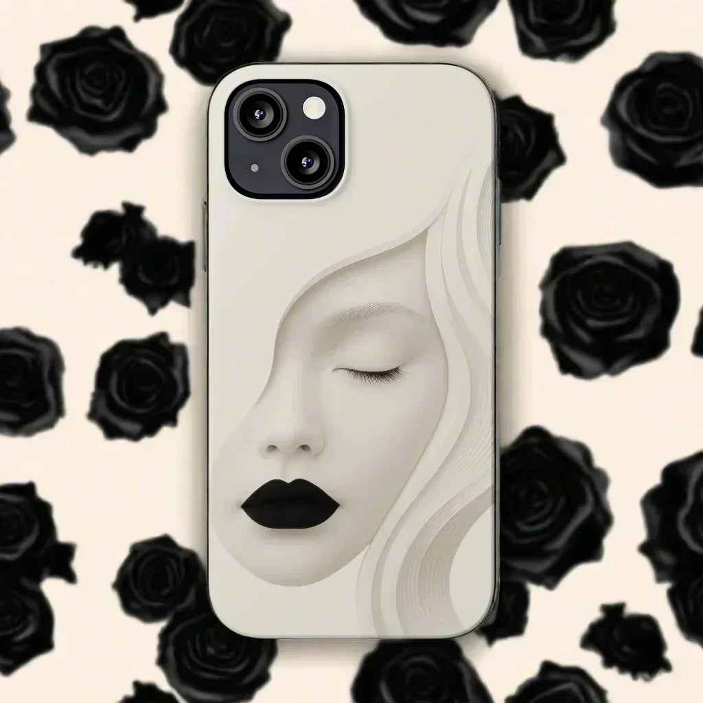 Minimalist Face Phone Case for iPhone 7-16 Models - KarArmDesign