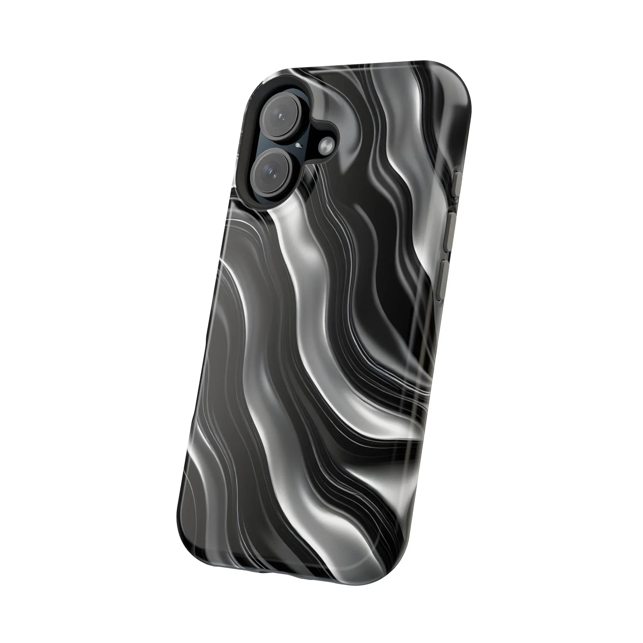 Wavy Illusion Marble Phone Case for iPhone 13-17 - KARARMDESIGN