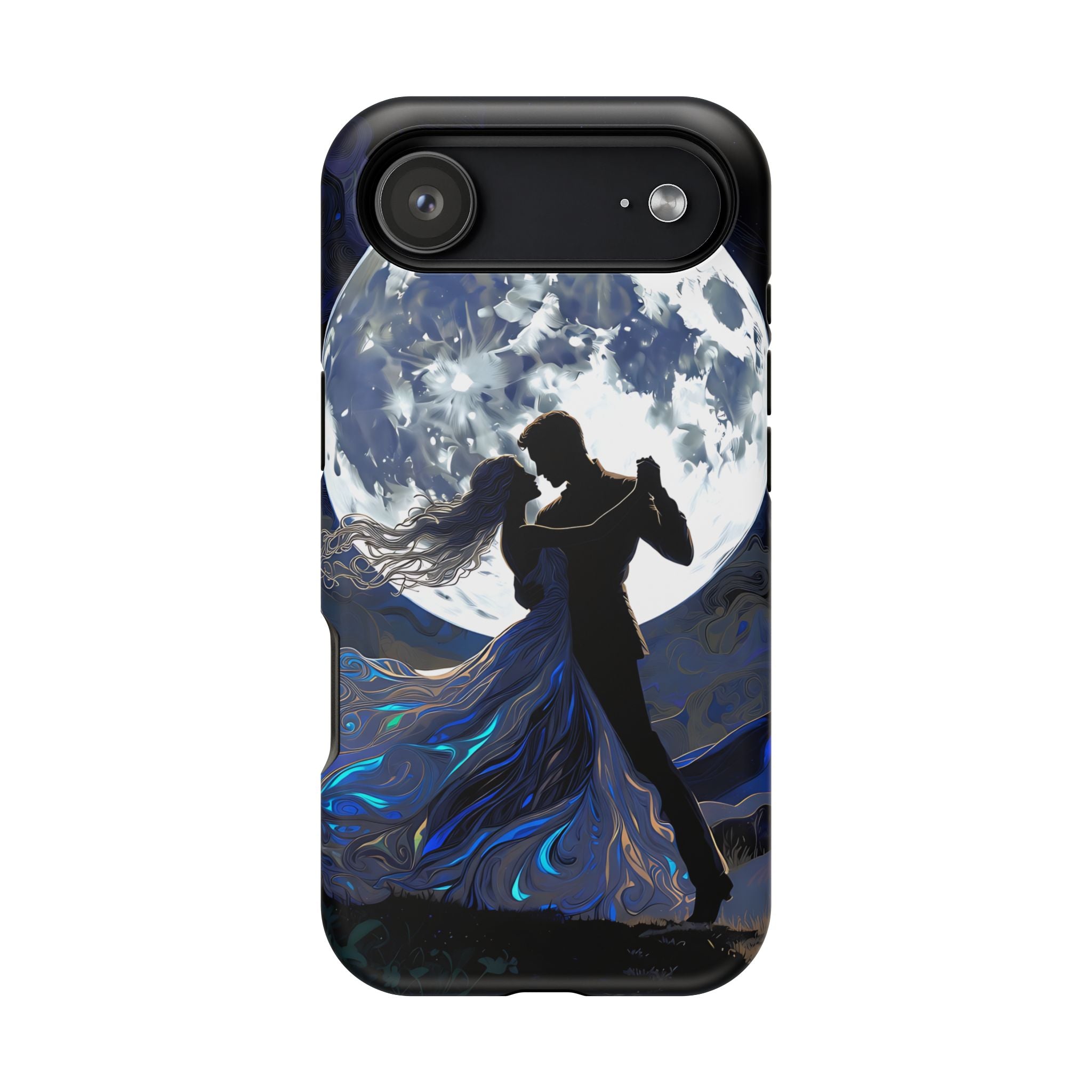 Romantic Moonlight Dance Magnetic Phone Case – iPhone 15–17 & Samsung Galaxy S26