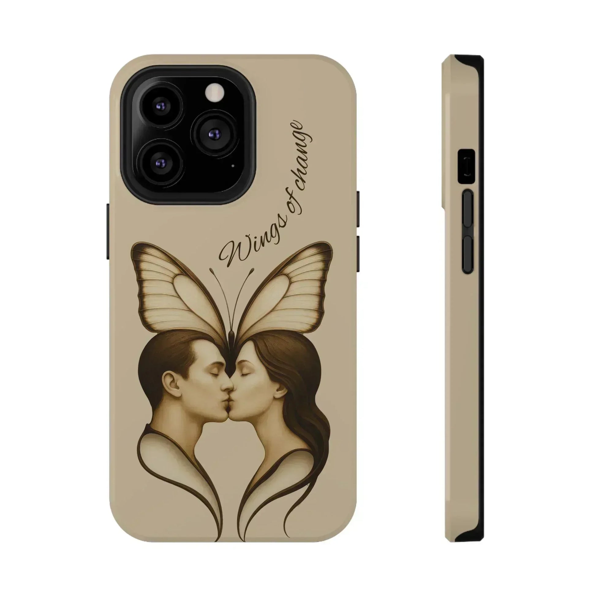 Romantic Butterfly Couple Phone Case for iPhone 12-16 and Galaxy S21-S22 - KARARMDESIGN