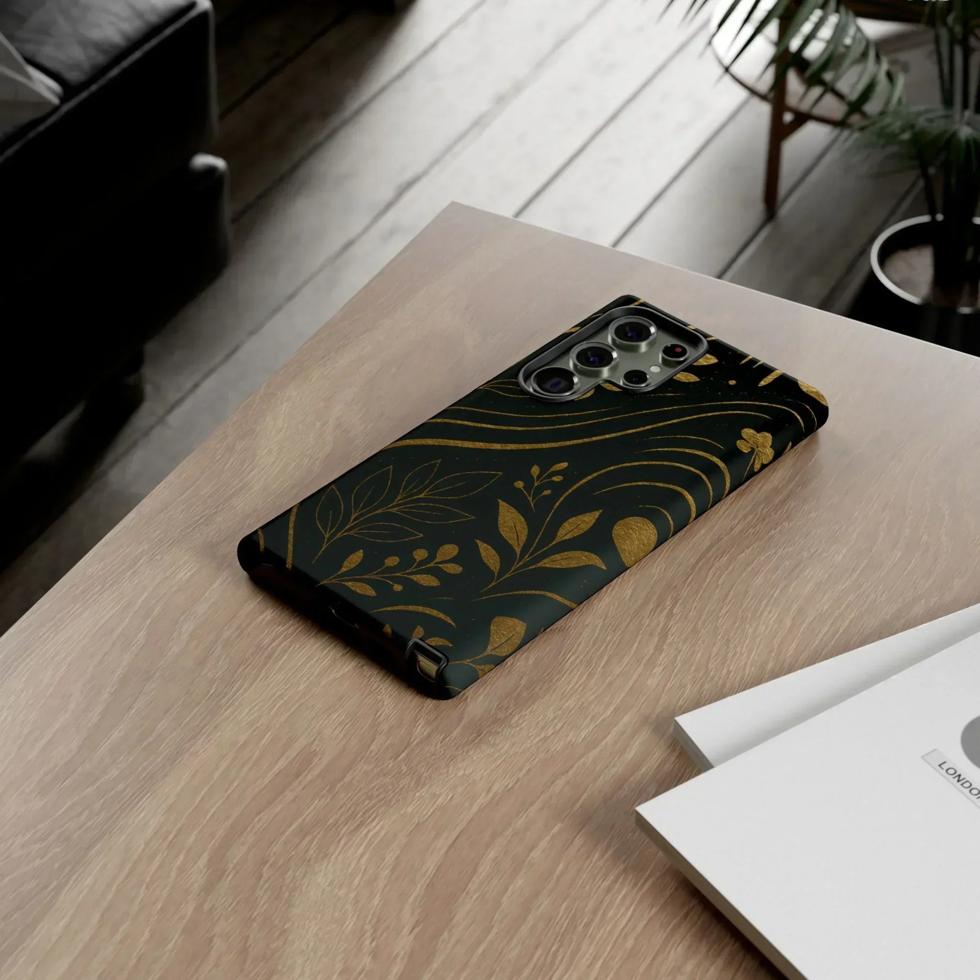 Foil Frenzy Abstract Gold Pattern Phone Case for Samsung Galaxy and Google Pixel - KarArmDesign