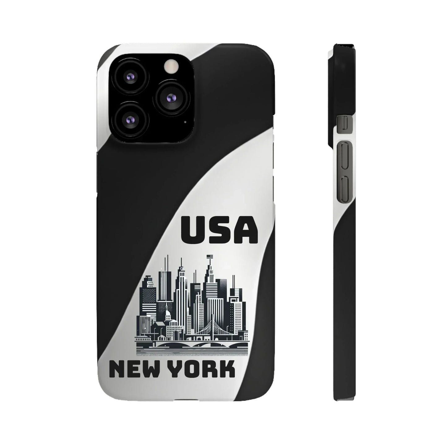 Monochrome New York City Skyline Phone Case for iPhone, Galaxy & Pixel - KarArmDesign