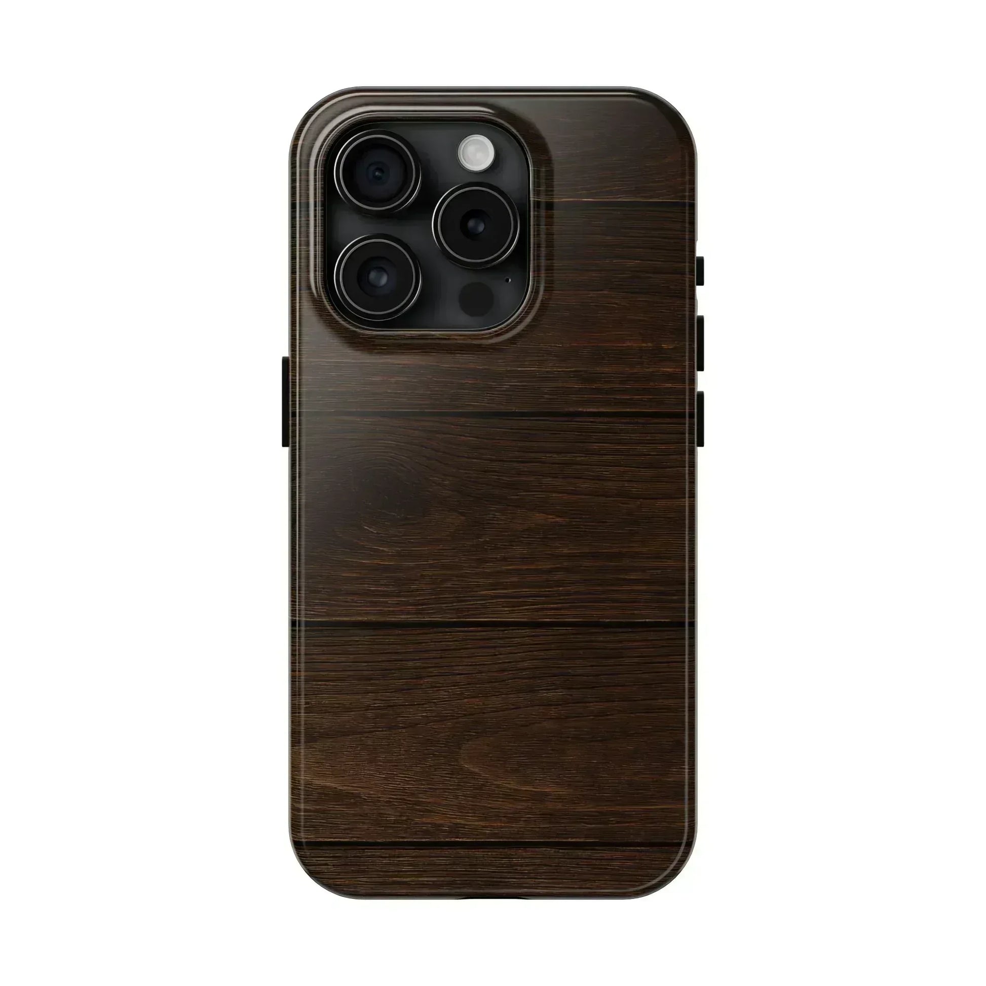 Dark Wood Grain Phone Case for iPhone and Galaxy - KARARMDESIGN
