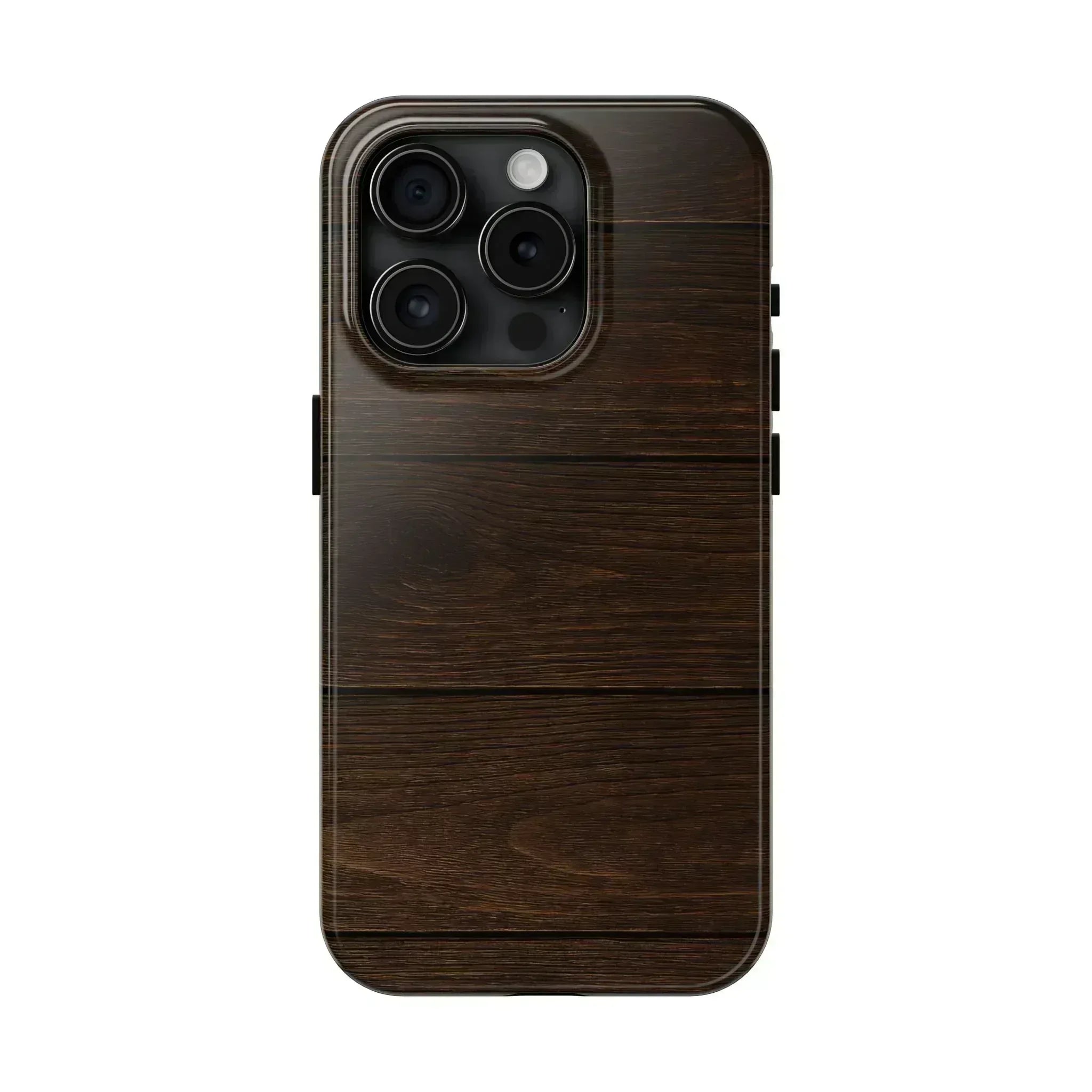 Dark Wood Grain Phone Case for iPhone and Galaxy - KARARMDESIGN