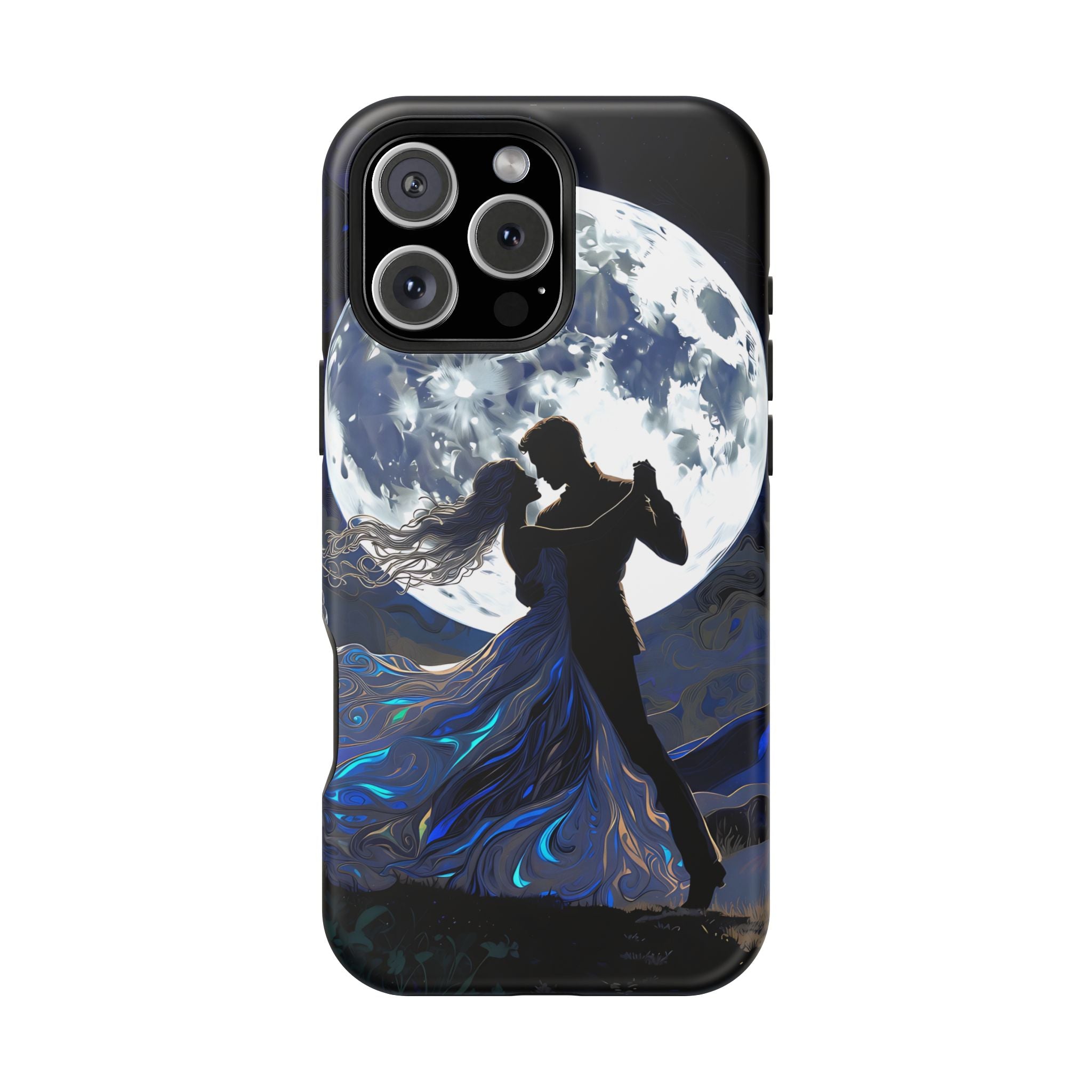Romantic Moonlight Dance Magnetic Phone Case – iPhone 15–17 & Samsung Galaxy S26
