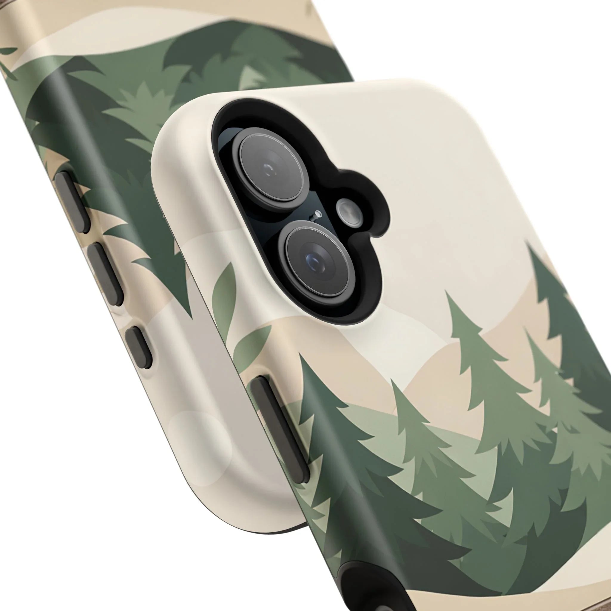 Forest Leather Phone Case for iPhone 11-17 and Galaxy S21-S25 - KARARMDESIGN